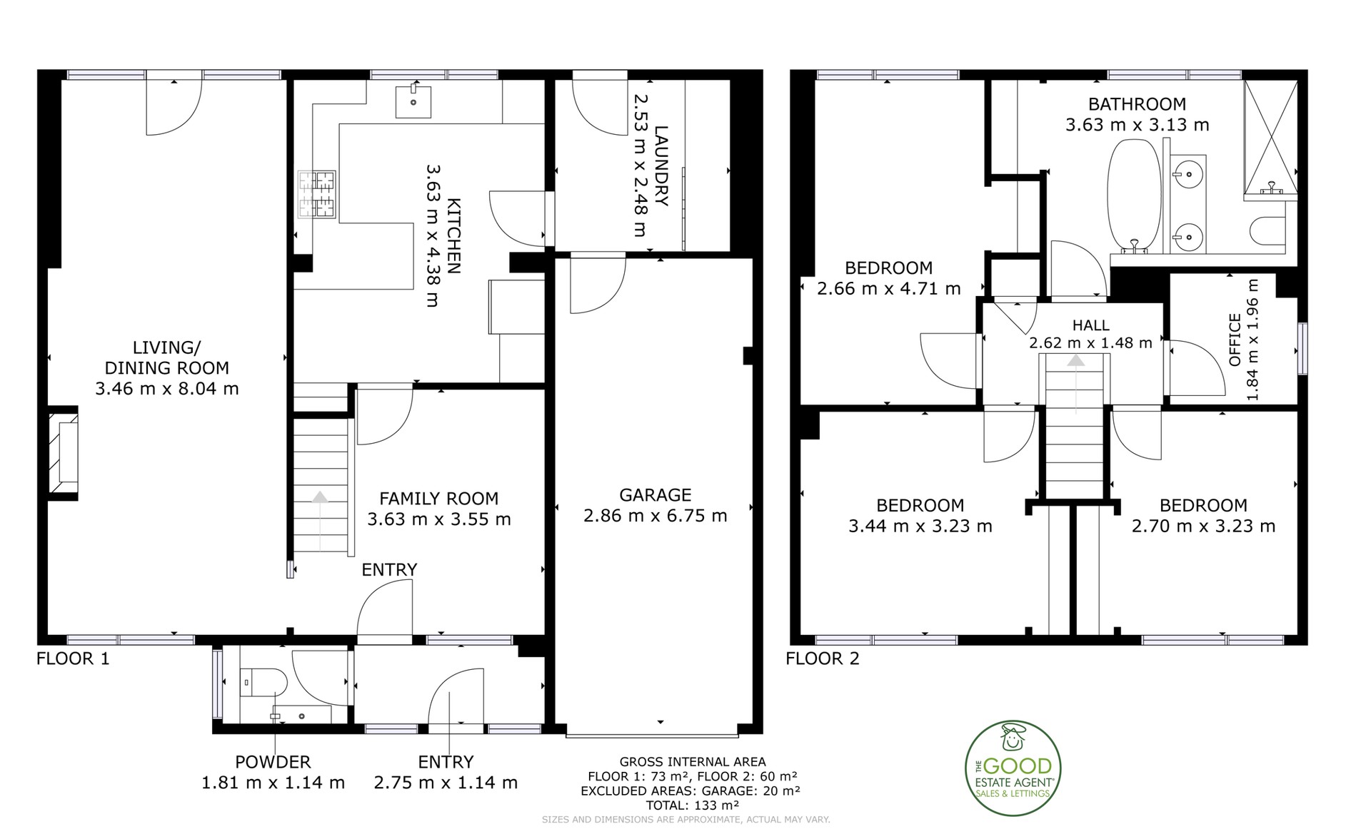 86, Ashstead Road, Sale floorplan