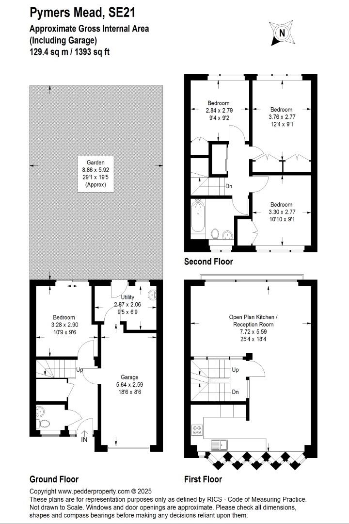 6, Pymers Mead, London floorplan