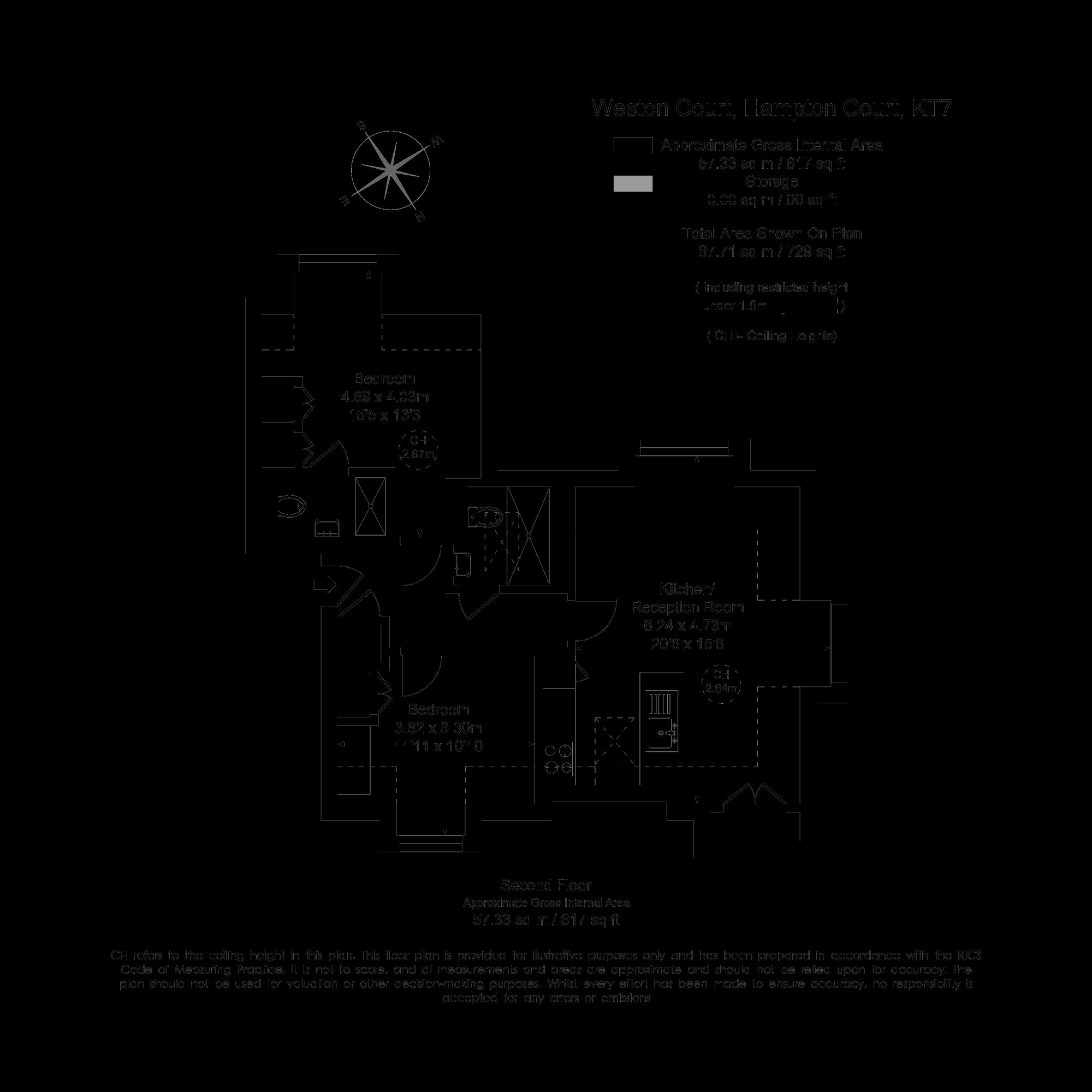 Flat 8, Weston Court, Thames Ditton floorplan