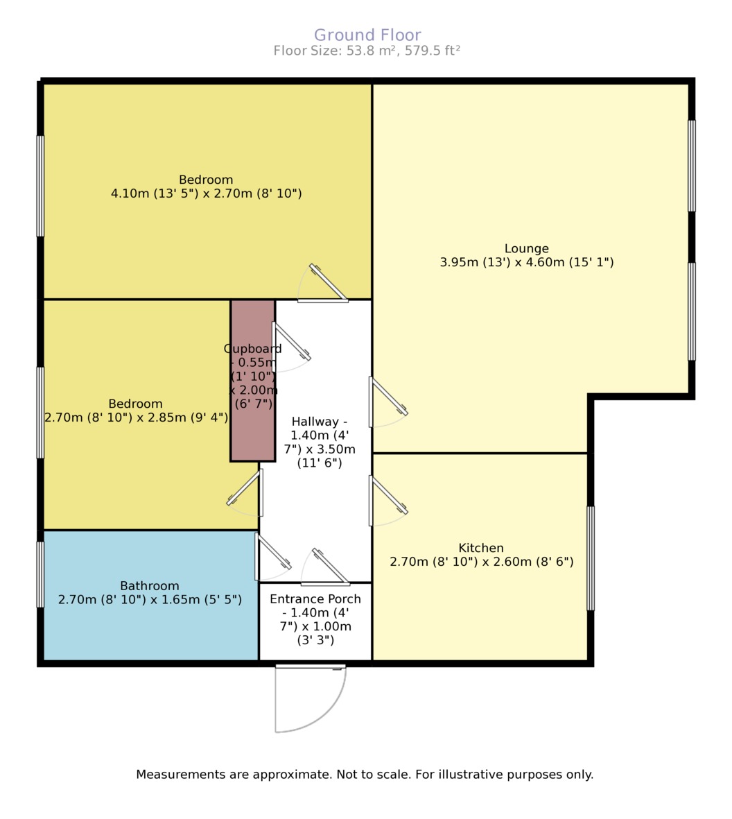 Flat 5 26,, Grey Meadow Road, Derbyshire floorplan