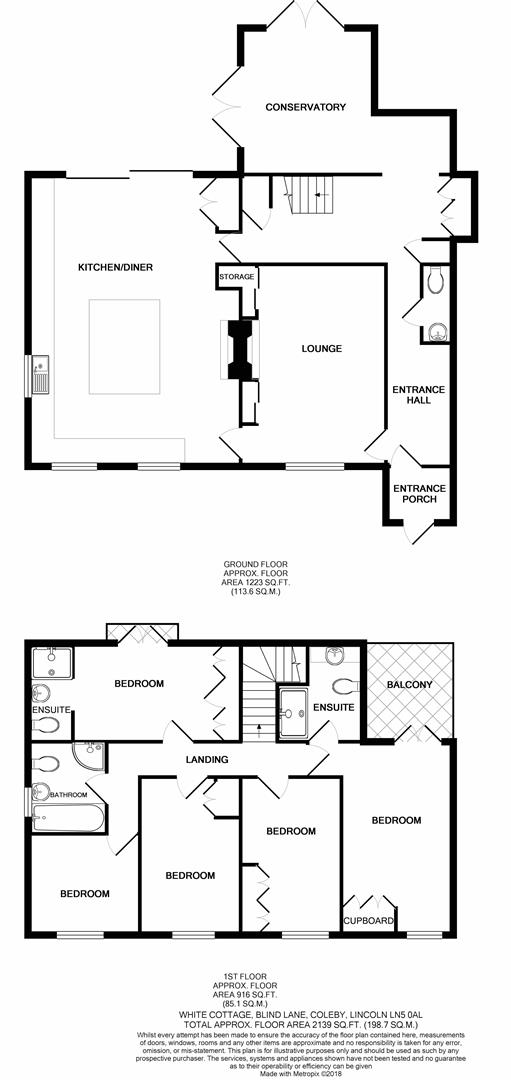 5 Bedrooms Detached house for sale in Blind Lane, Coleby, Lincoln LN5