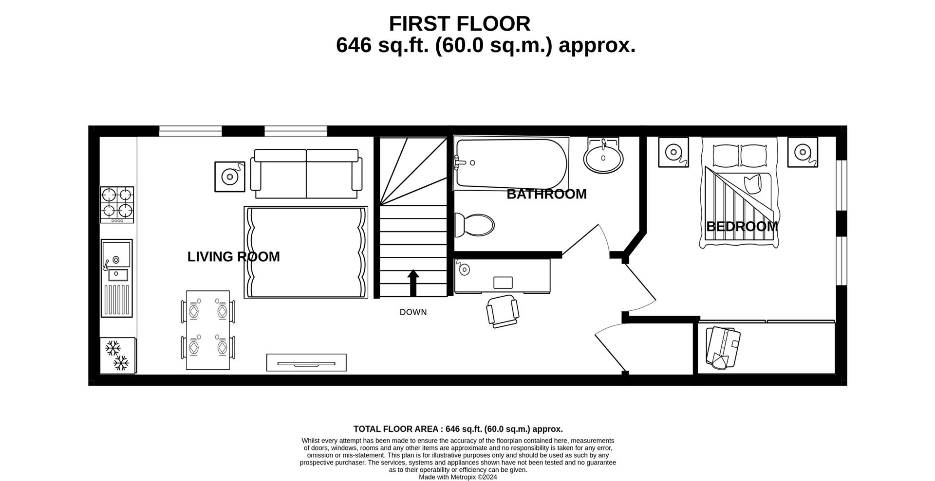 Flat 8 Bluebird House, High Street, Epsom floorplan