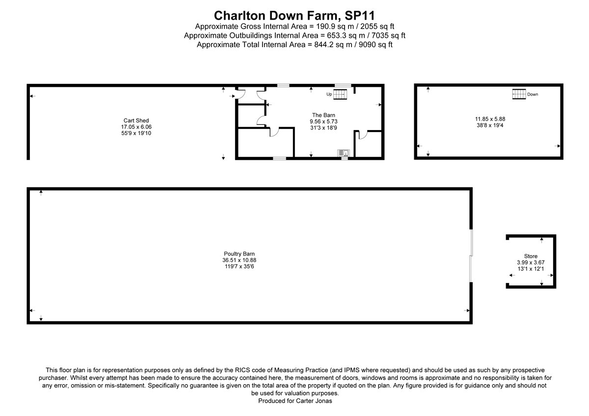 Charlton Down Farm,, Charlton Down, Hampshire floorplan