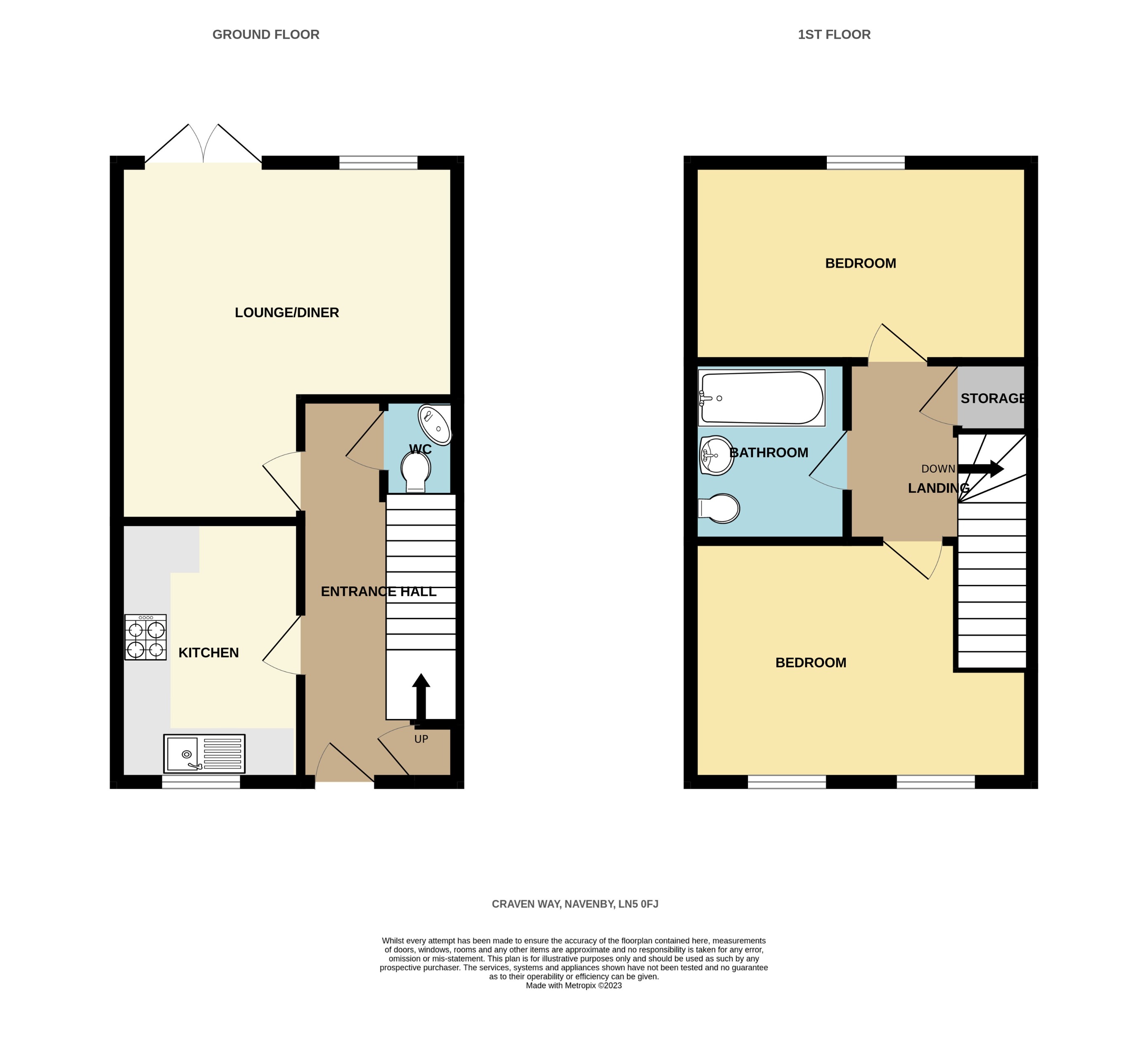 16, Craven Way, Navenby floorplan