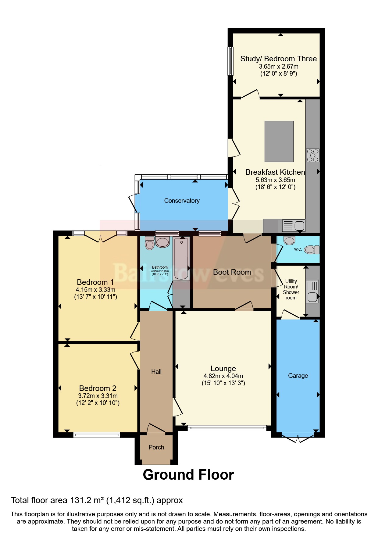 29, Beck Lane, Mansfield floorplan