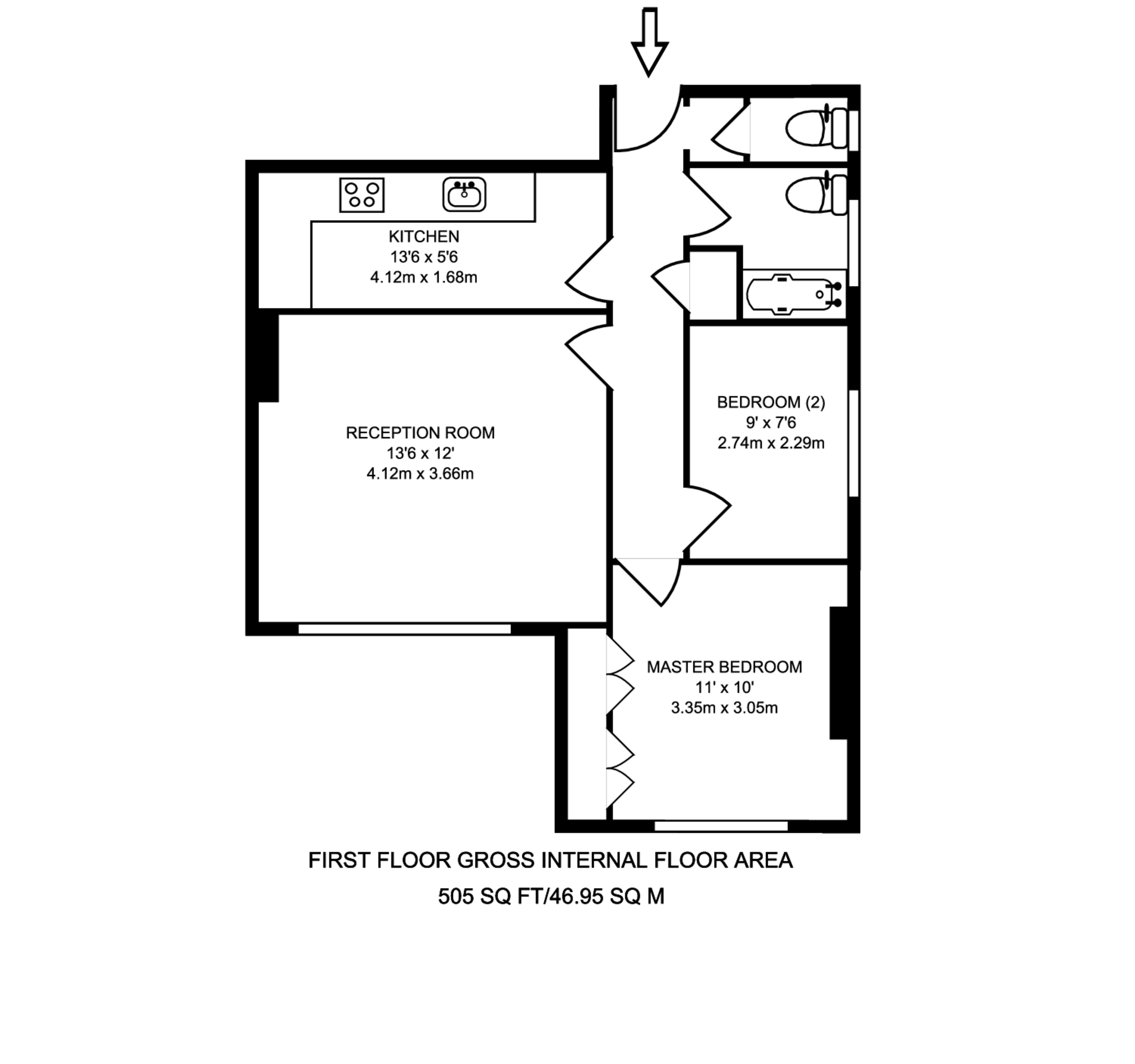 Staverton Road, NW2, Brondesbury floorplan