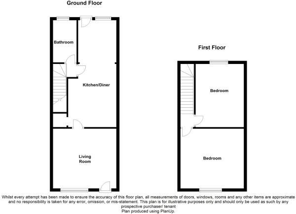 2 Bedrooms Terraced house for sale in Woolley Bridge, Hadfield, Glossop SK13