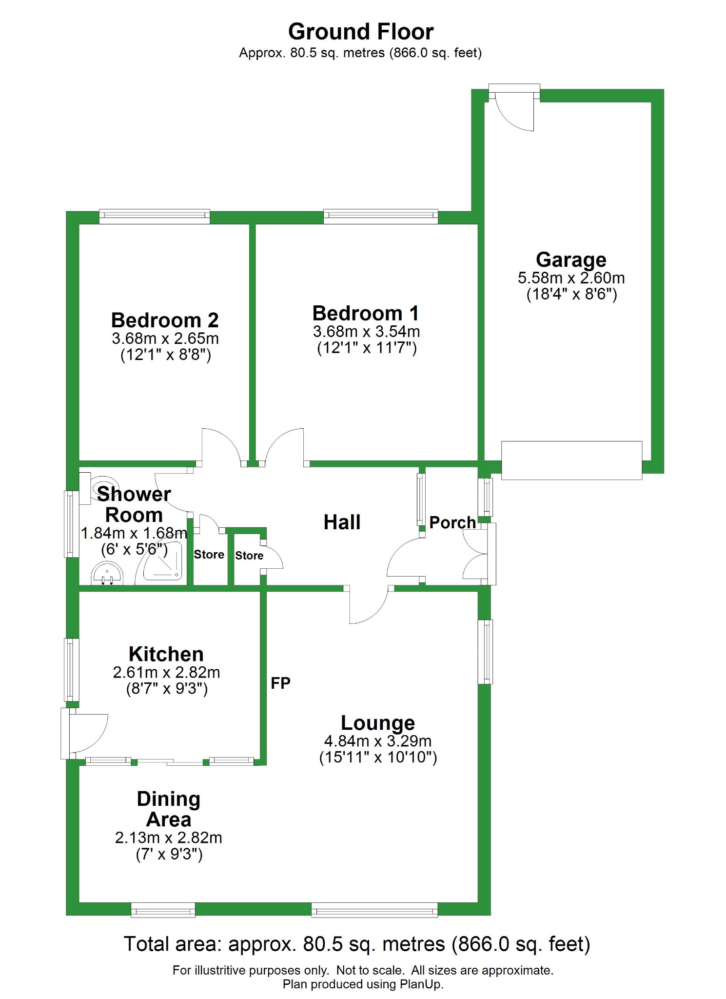 Wellfield Drive, Burnley, Lancashire BB12, 2 bedroom detached bungalow