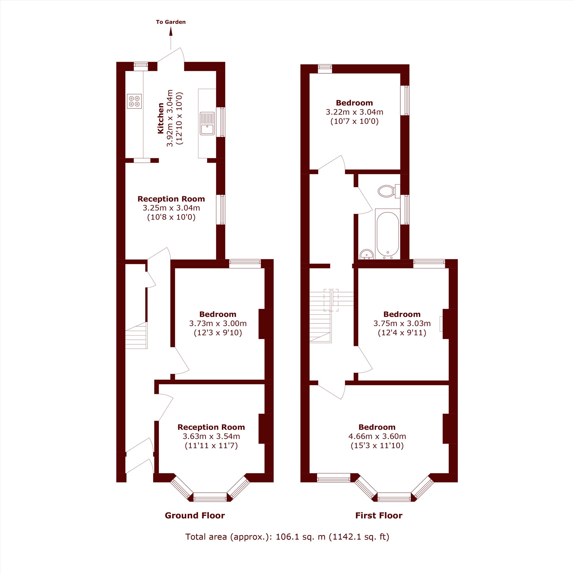 20, Redfern Road, London floorplan
