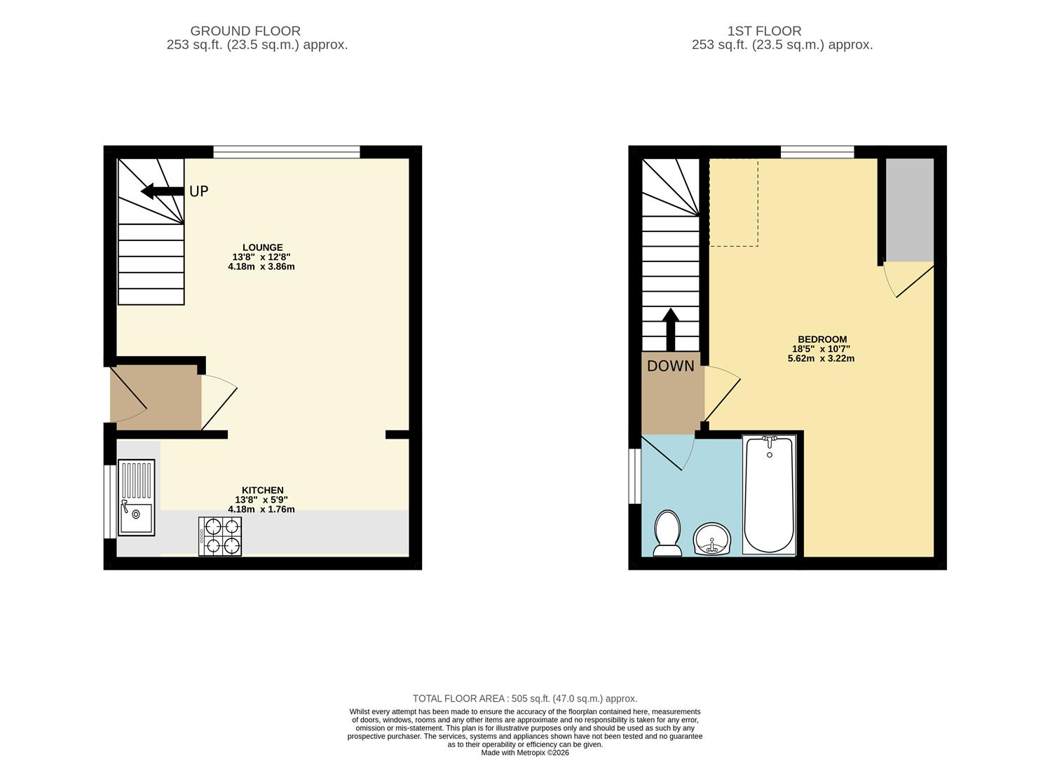 22, Hunters Close, Tring floorplan