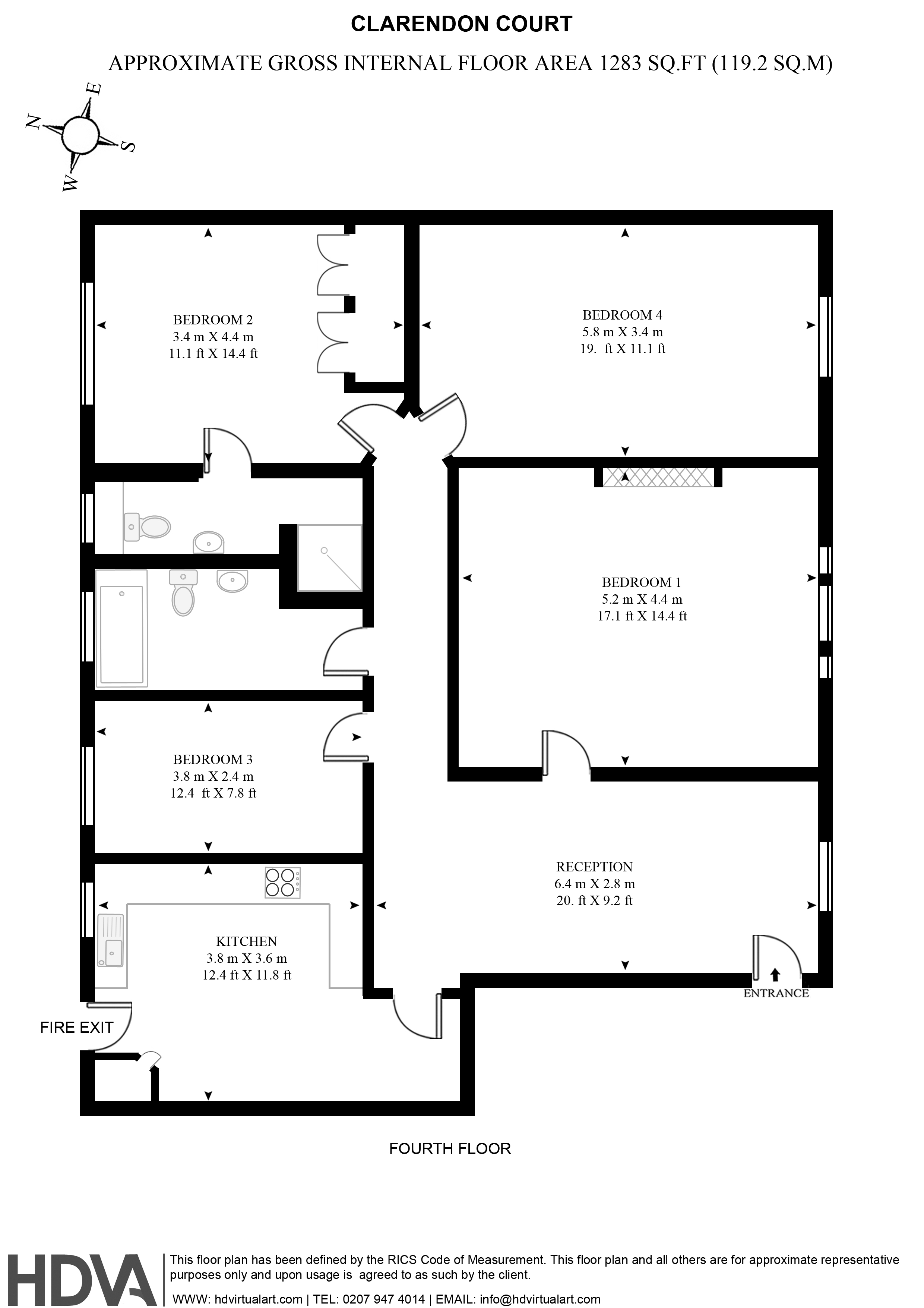 Sidmouth Road, London floorplan