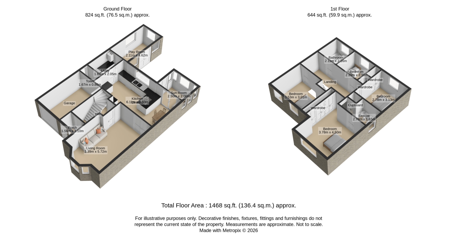 9, FAIRFAX CLOSE, ASHBY-DE-LA-ZOUCH floorplan