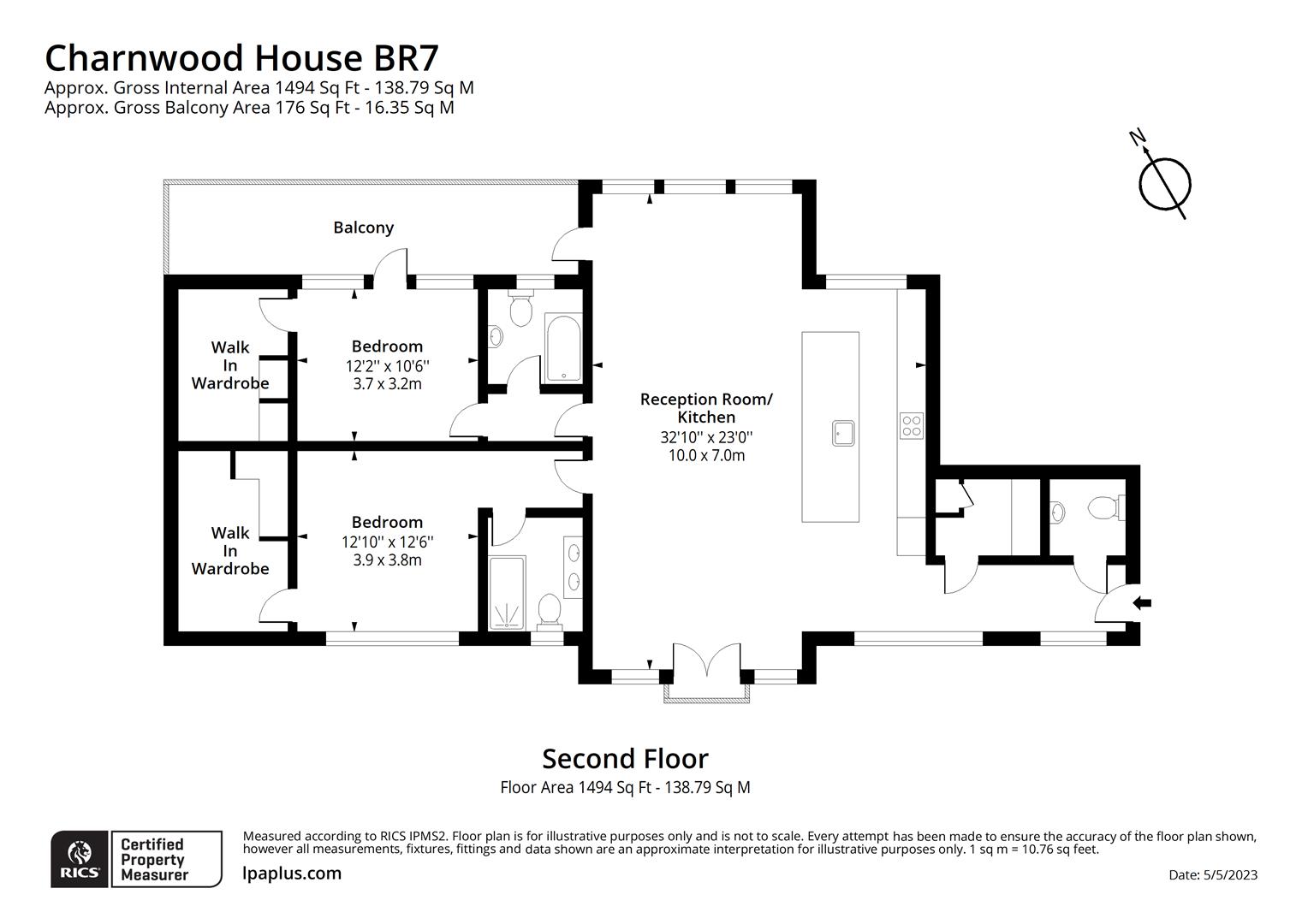 Chislehurst Road, Bickley, Bromley BR7, 2 bedroom flat to rent
