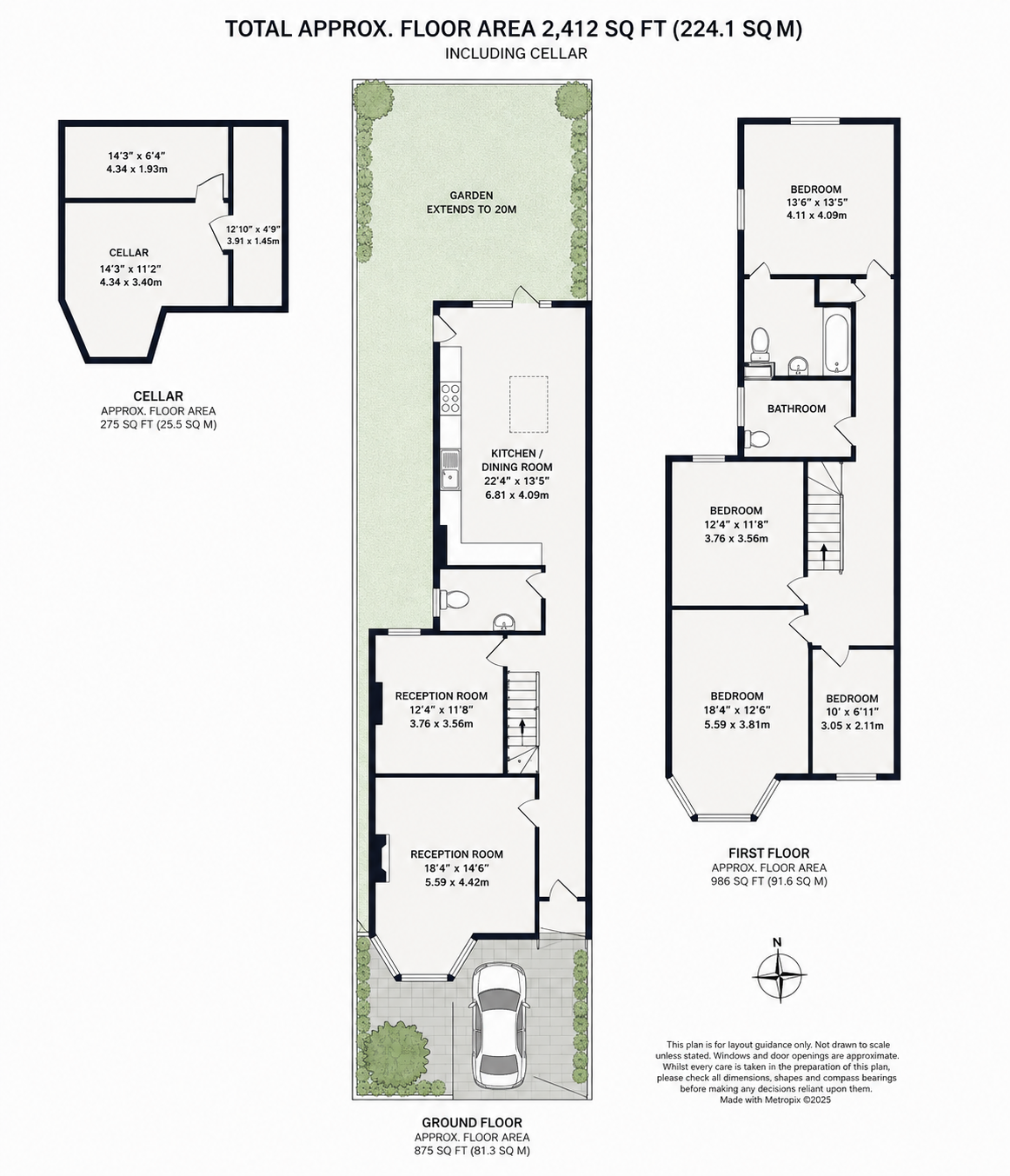 81, Underhill Road, London floorplan