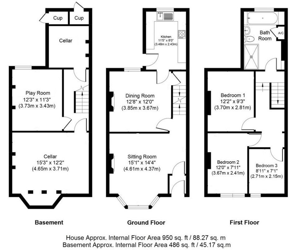 3 Bedrooms Terraced house for sale in Camden Road, Sevenoaks TN13