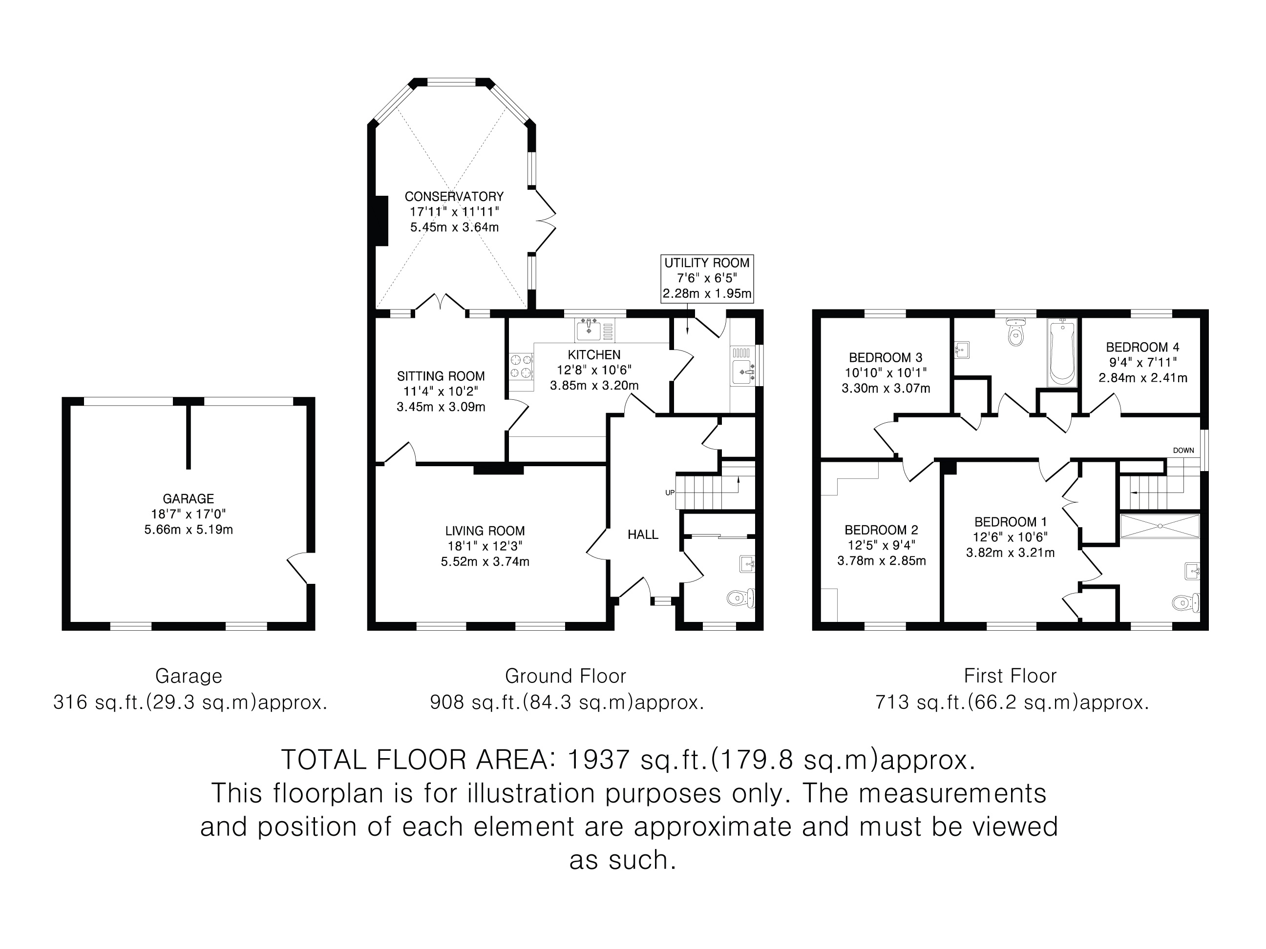 6, Mount Pleasant Close, Hertfordshire floorplan