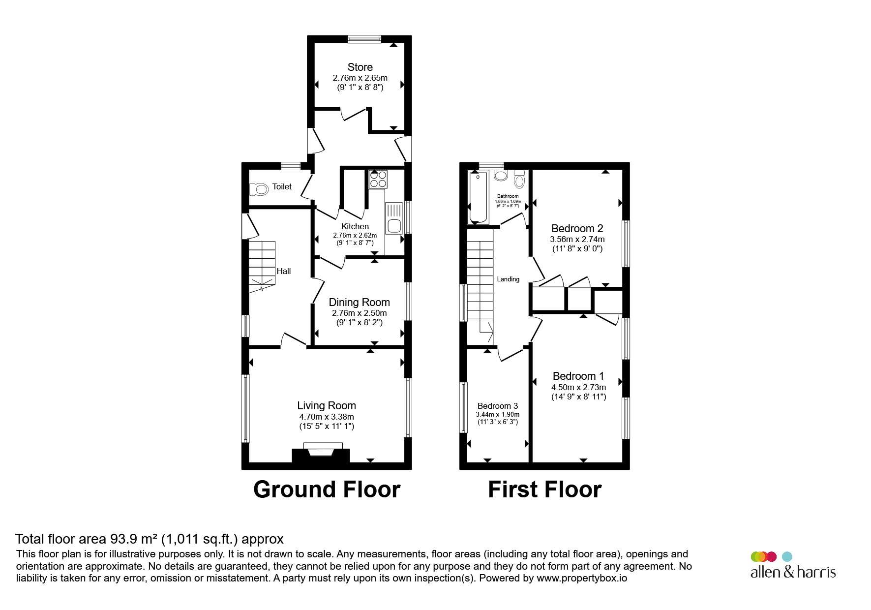 27, Fairacres Road, Didcot floorplan