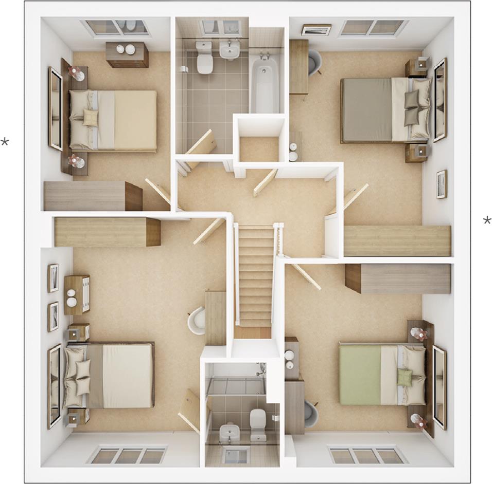 3, Mistletoe Gardens, Corby floorplan