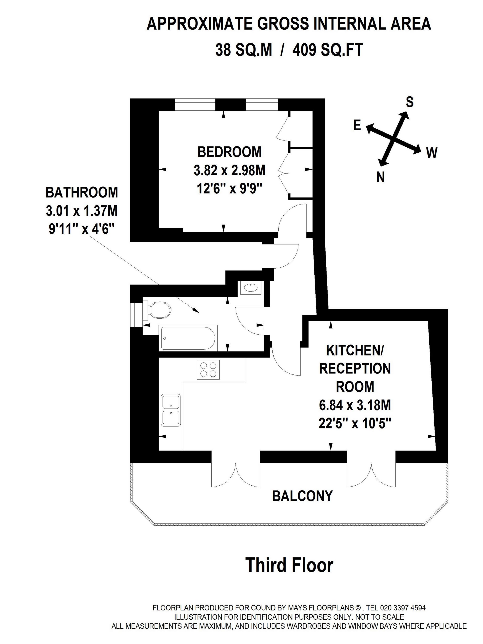 A 135, East Hill, Wandsworth floorplan