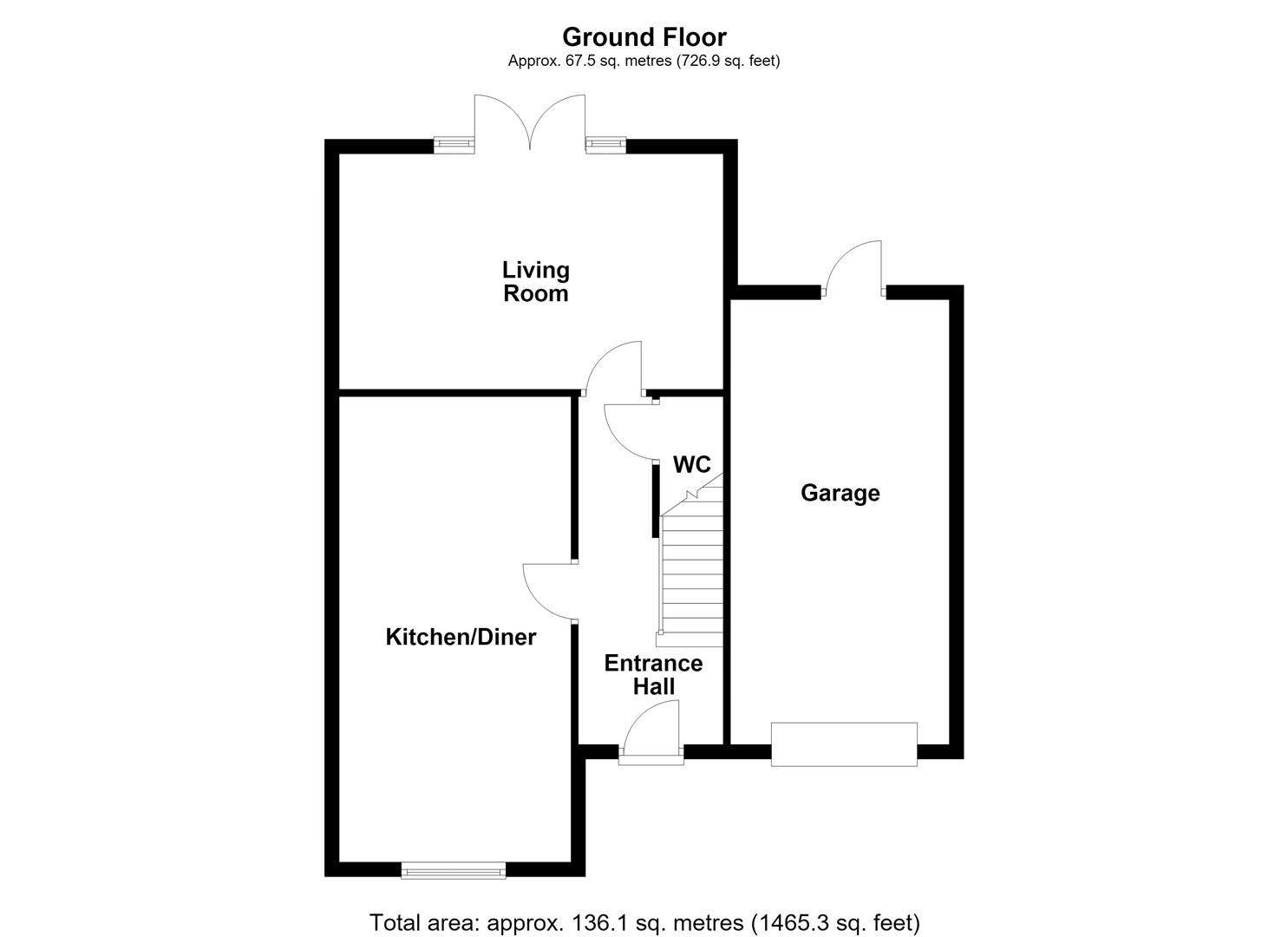 46, Arnall Street, Castleford floorplan