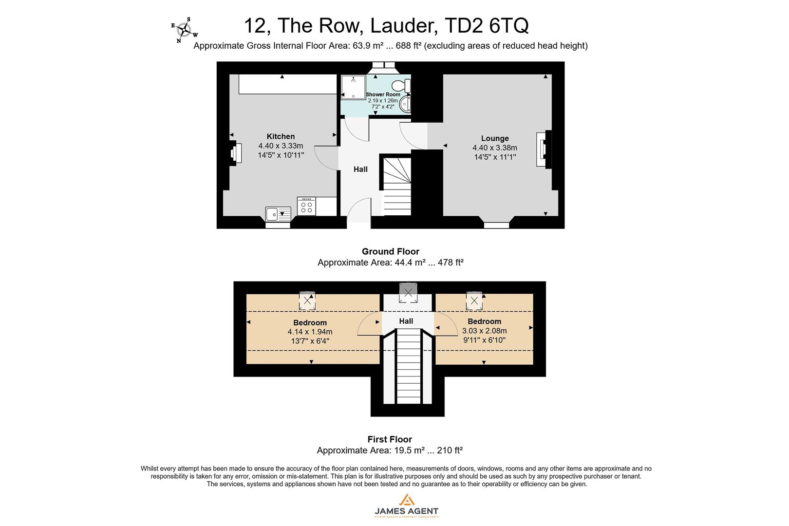 12, The Row, Lauder floorplan