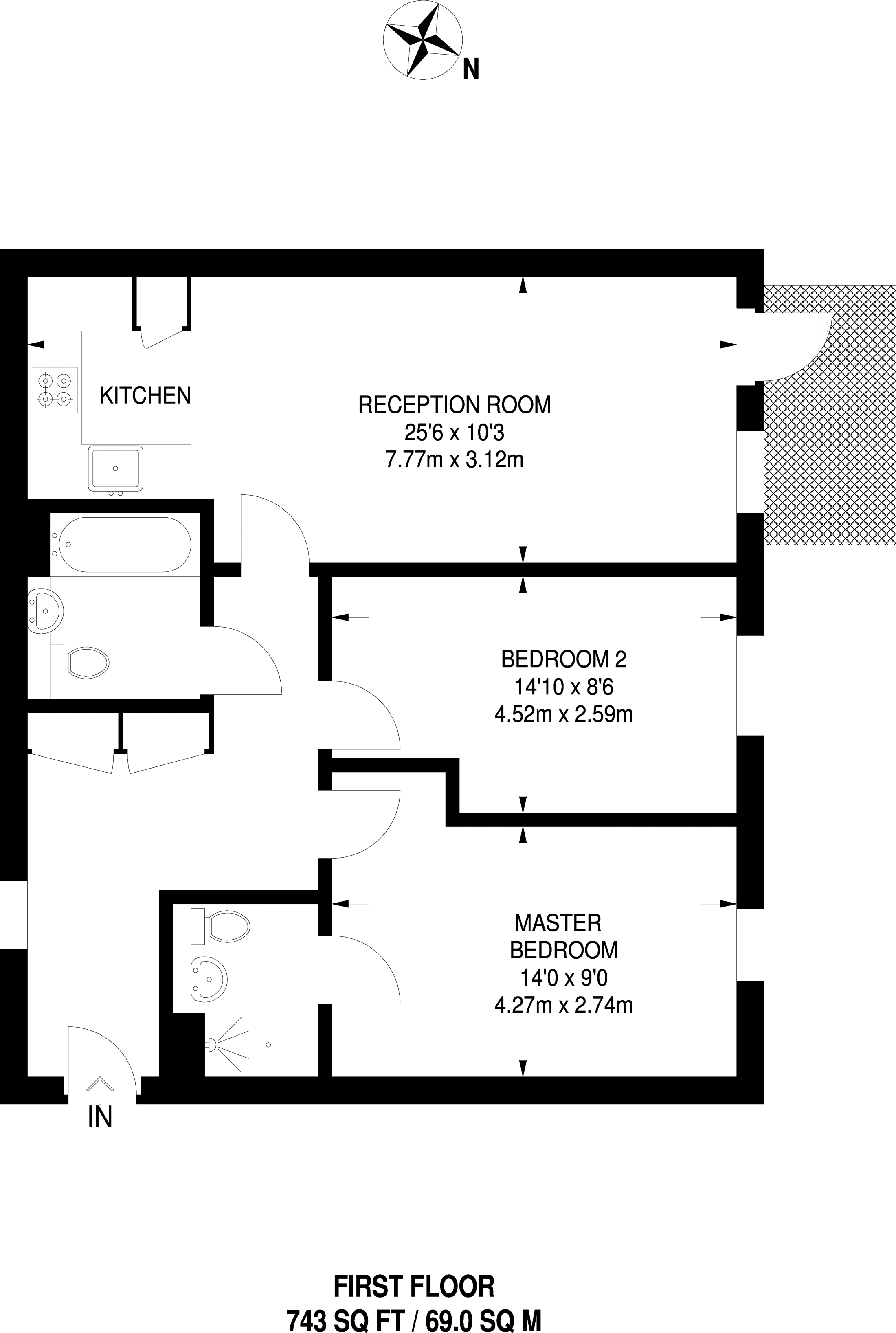 2 Bedrooms Flat for sale in Cabot Close, Croydon CR0