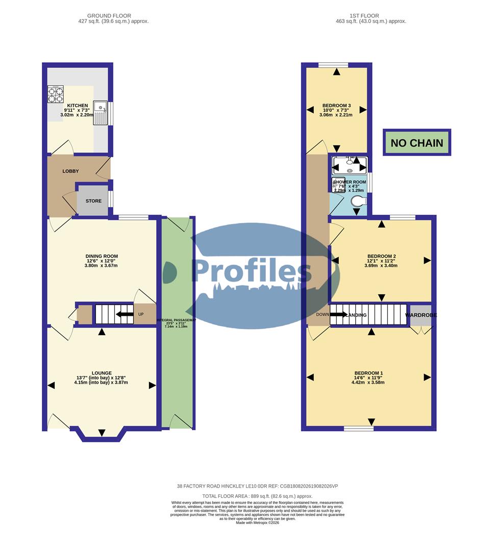 38, Factory Road, Hinckley floorplan