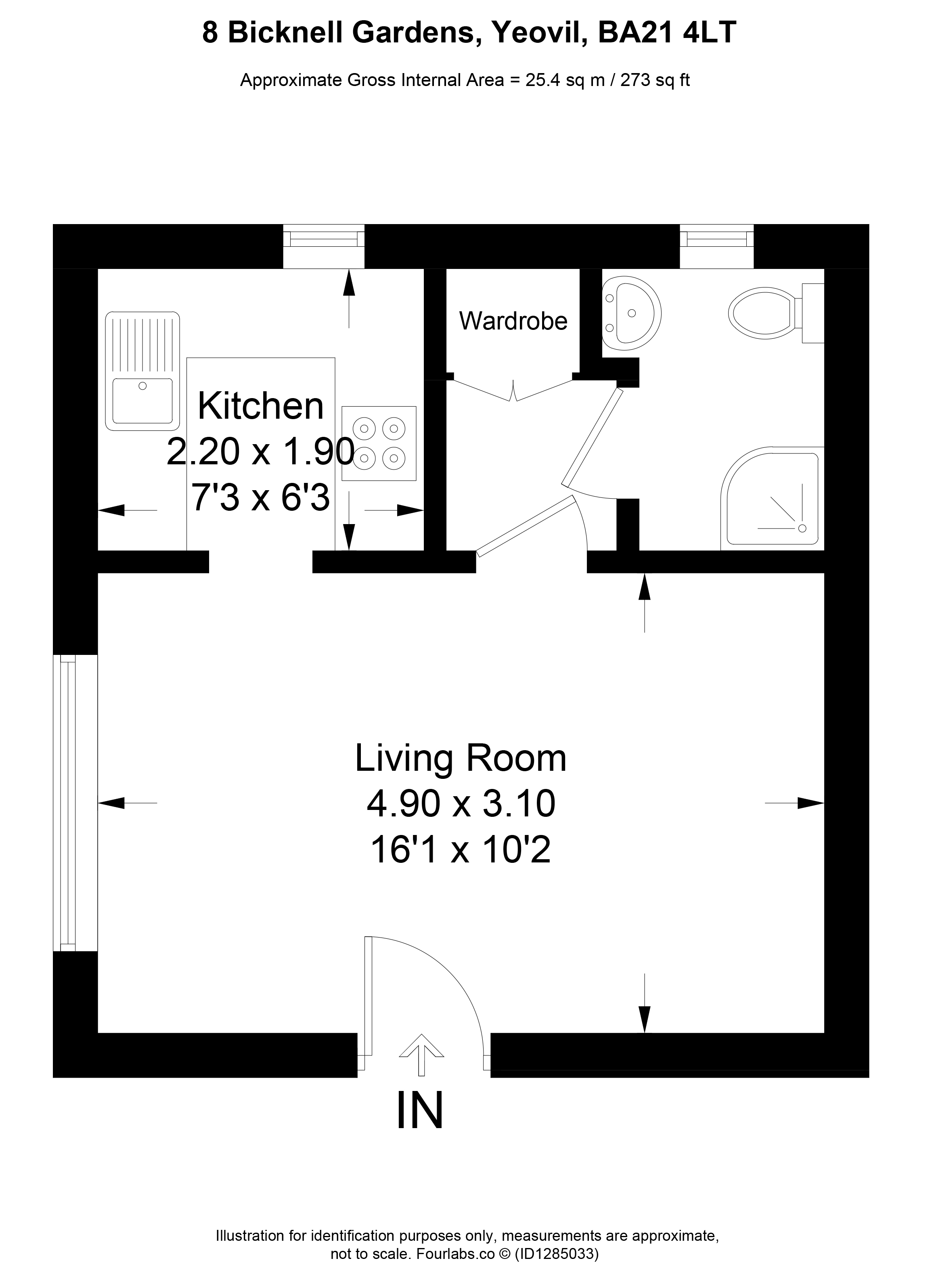 8, Bicknell Gardens, Yeovil floorplan