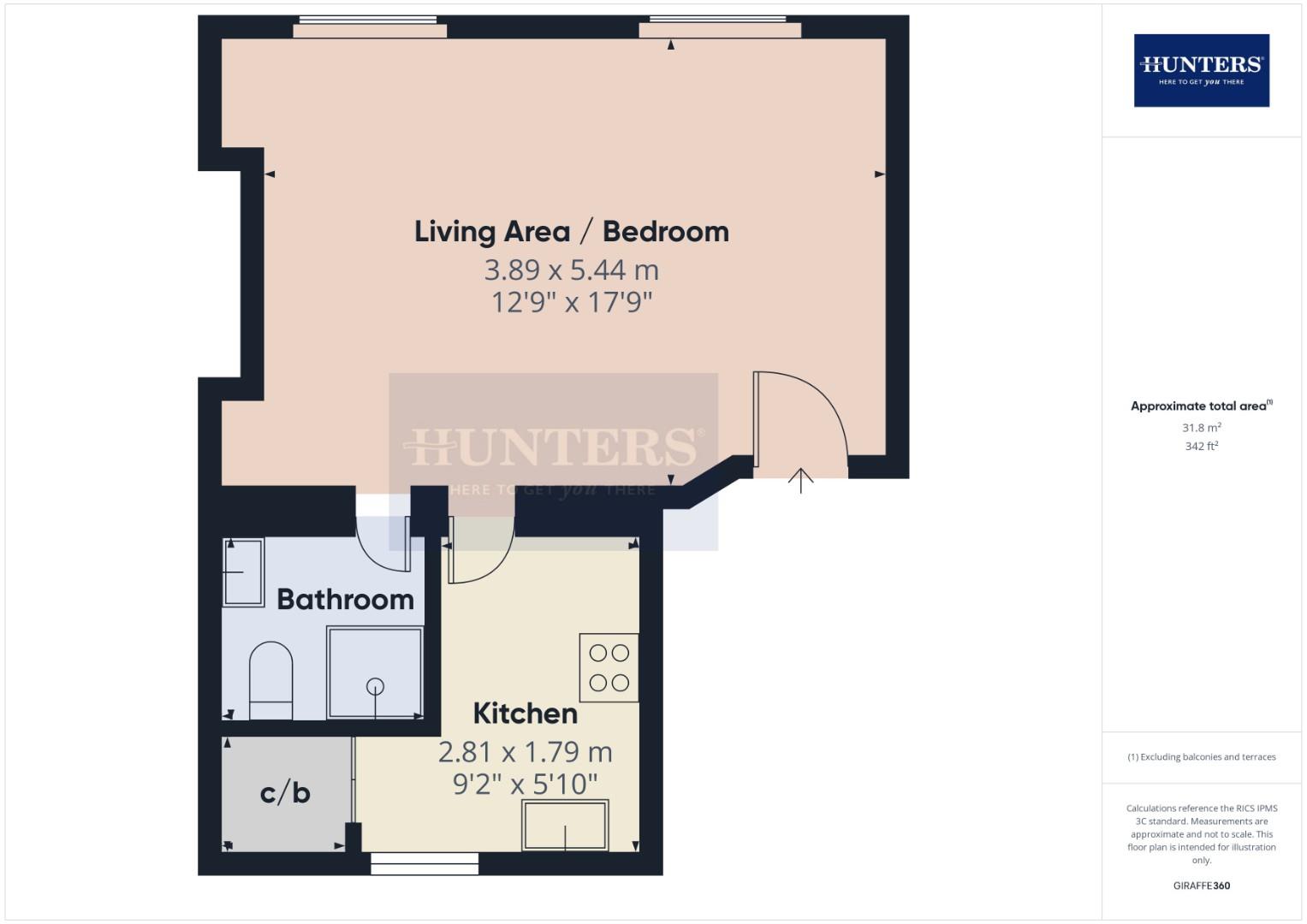 Flat 5, 107, London Road, Cheltenham floorplan