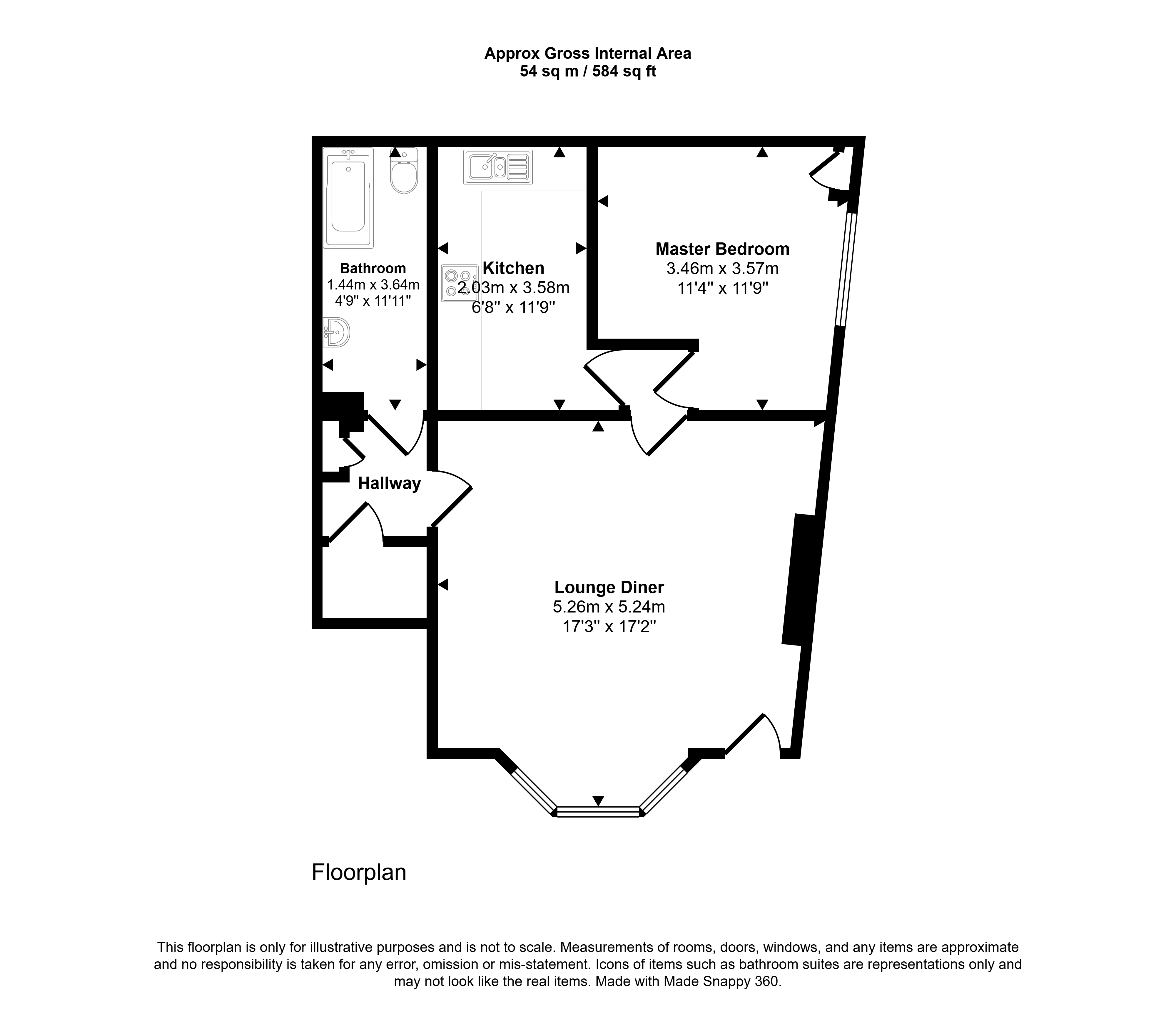12, Elmwood Grove, Whitley Bay floorplan