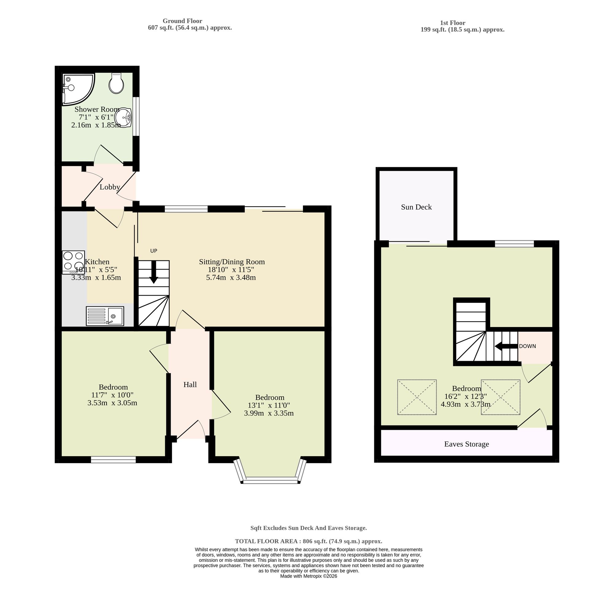 18 Whites Lane, Lowestoft floorplan