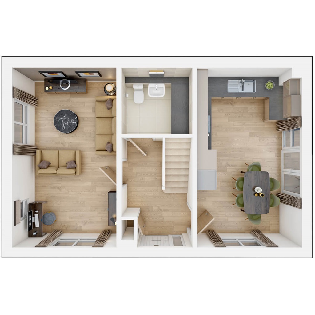 The Aynesdale - Plot 77, Woodlands, Old Vicarage Lane, South Marston floorplan