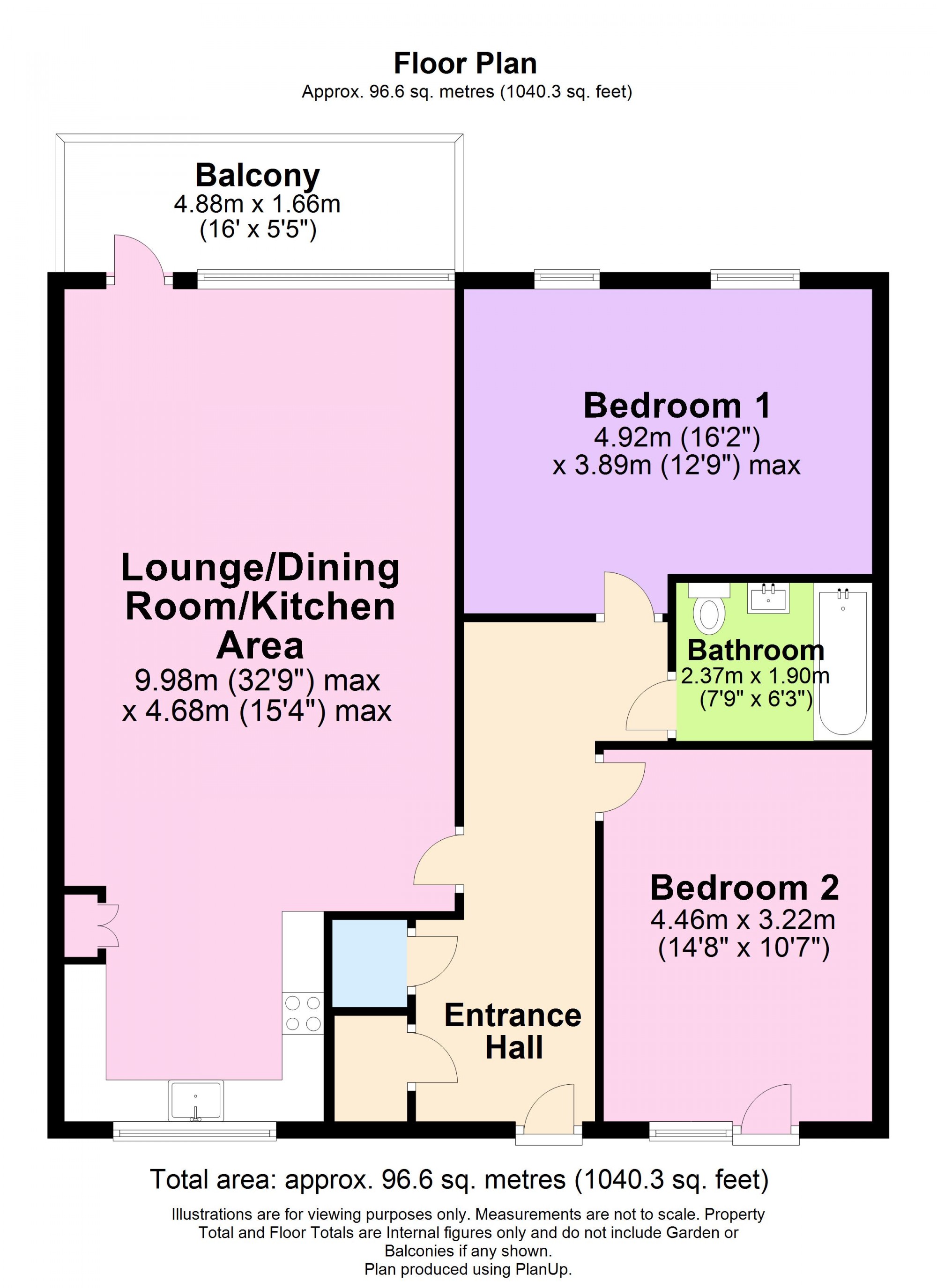 2 Bedrooms Flat to rent in 417 Wick Lane, London E3