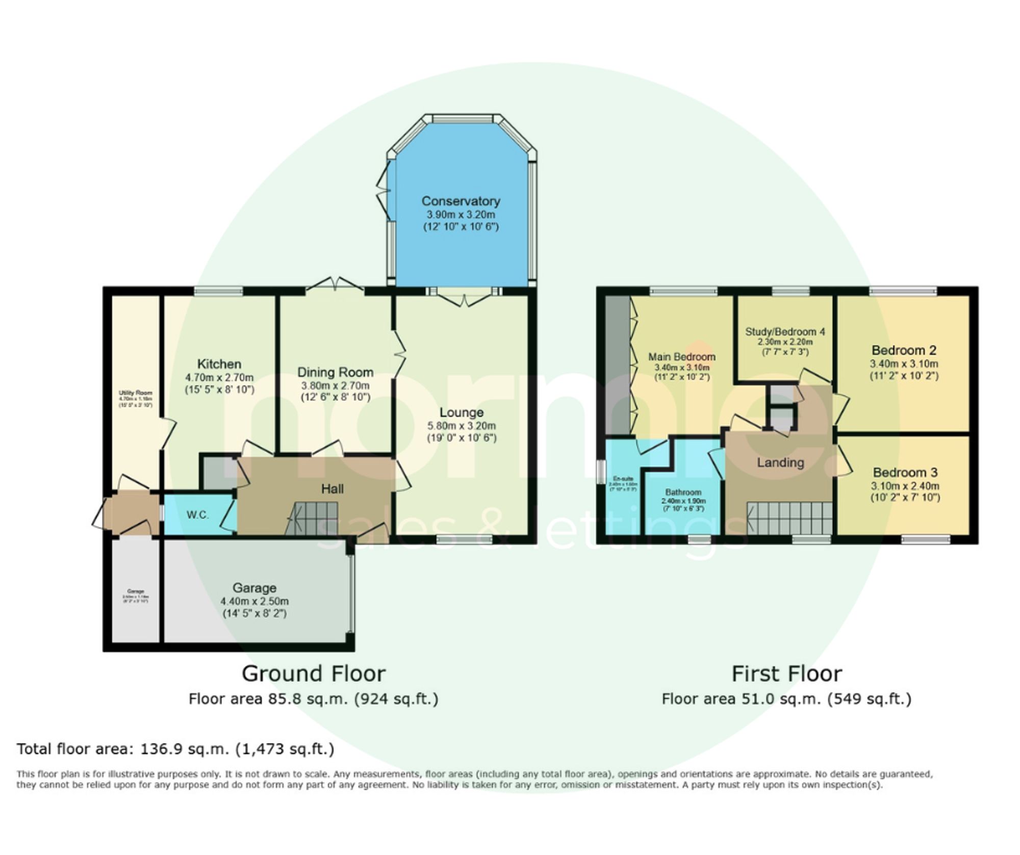4 Carlisle Close, Manchester floorplan