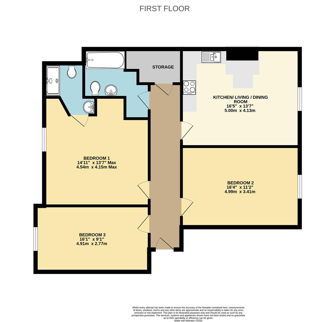 7 Clystlands House, Fore Street, Exeter floorplan