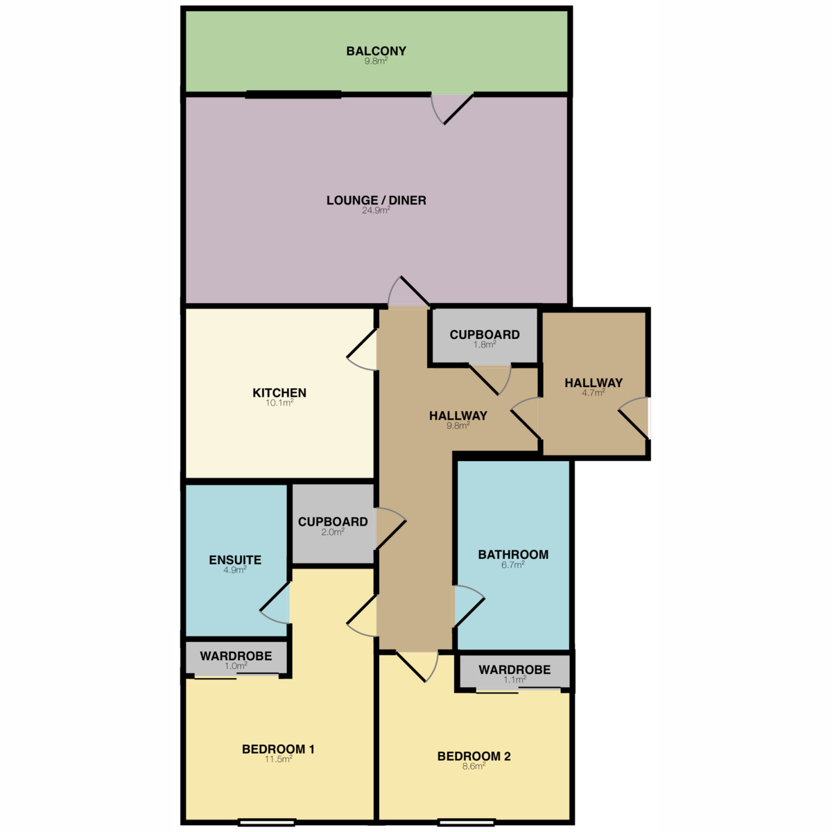 87, Binghill Grove, Aberdeen floorplan
