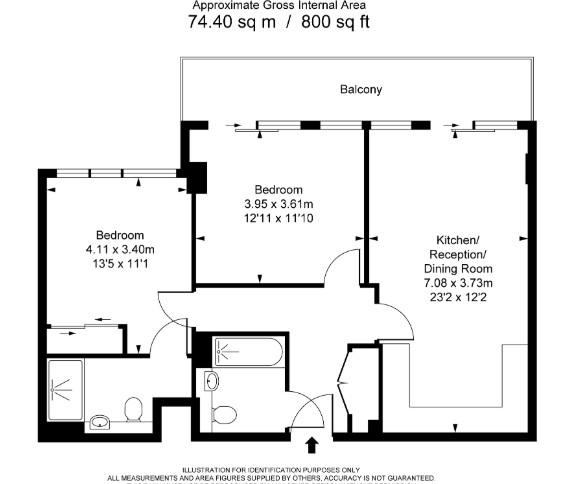 Flat 234, Hamond Court, Queenshurst Square, Kingston Upon Thames floorplan
