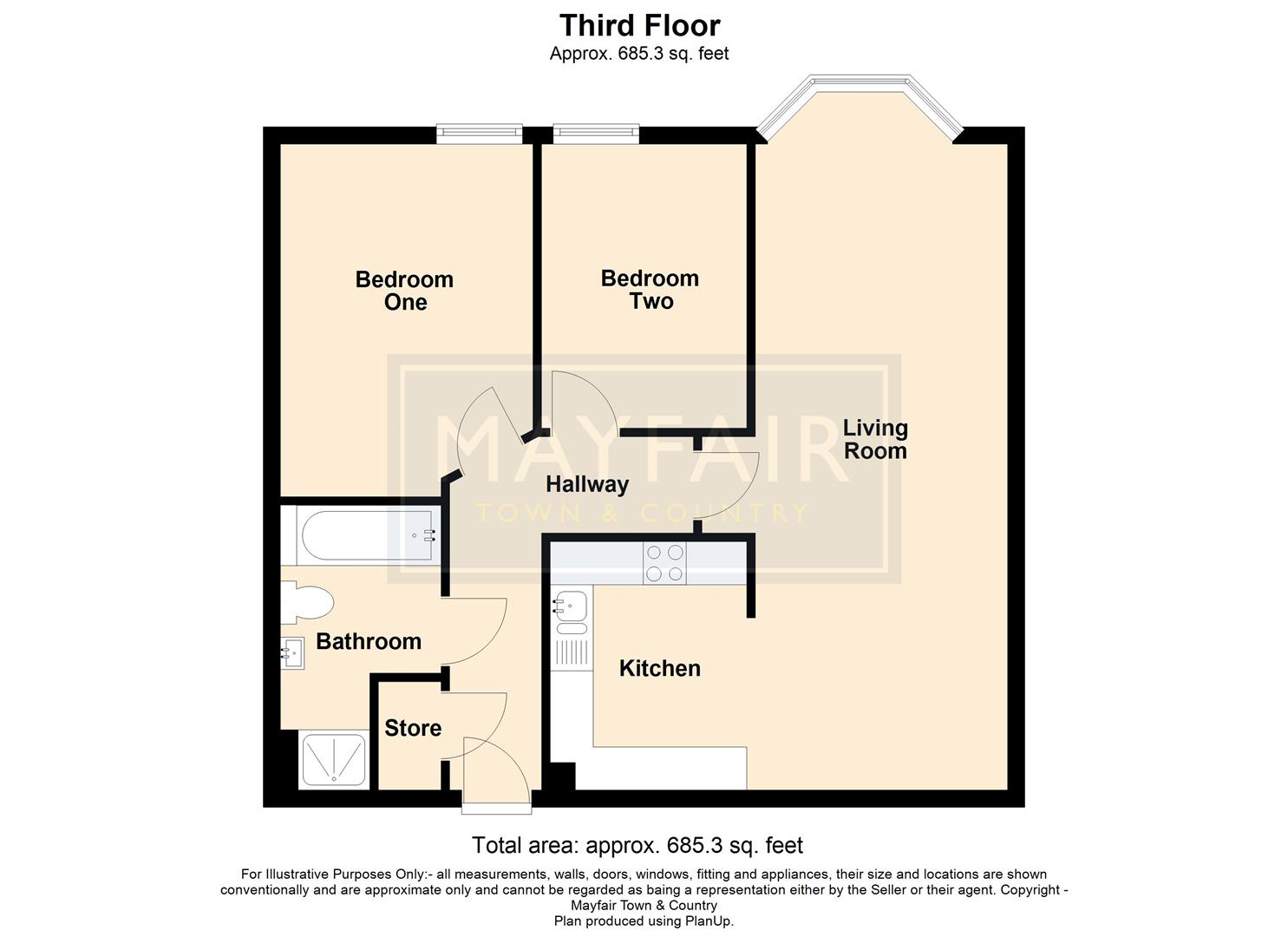 Flat 34, Clarence Place, 3-5 Clarence Road North, Weston-super-Mare floorplan