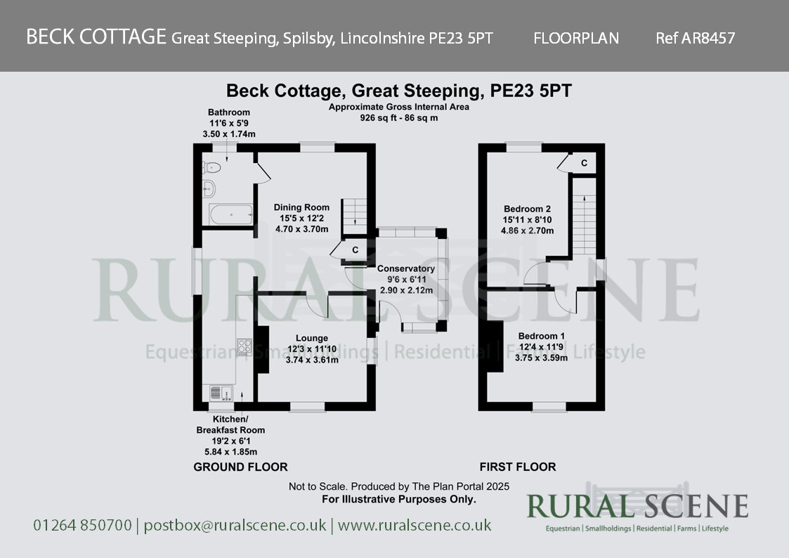 BECK COTTAGE, Great Steeping, Spilsby floorplan