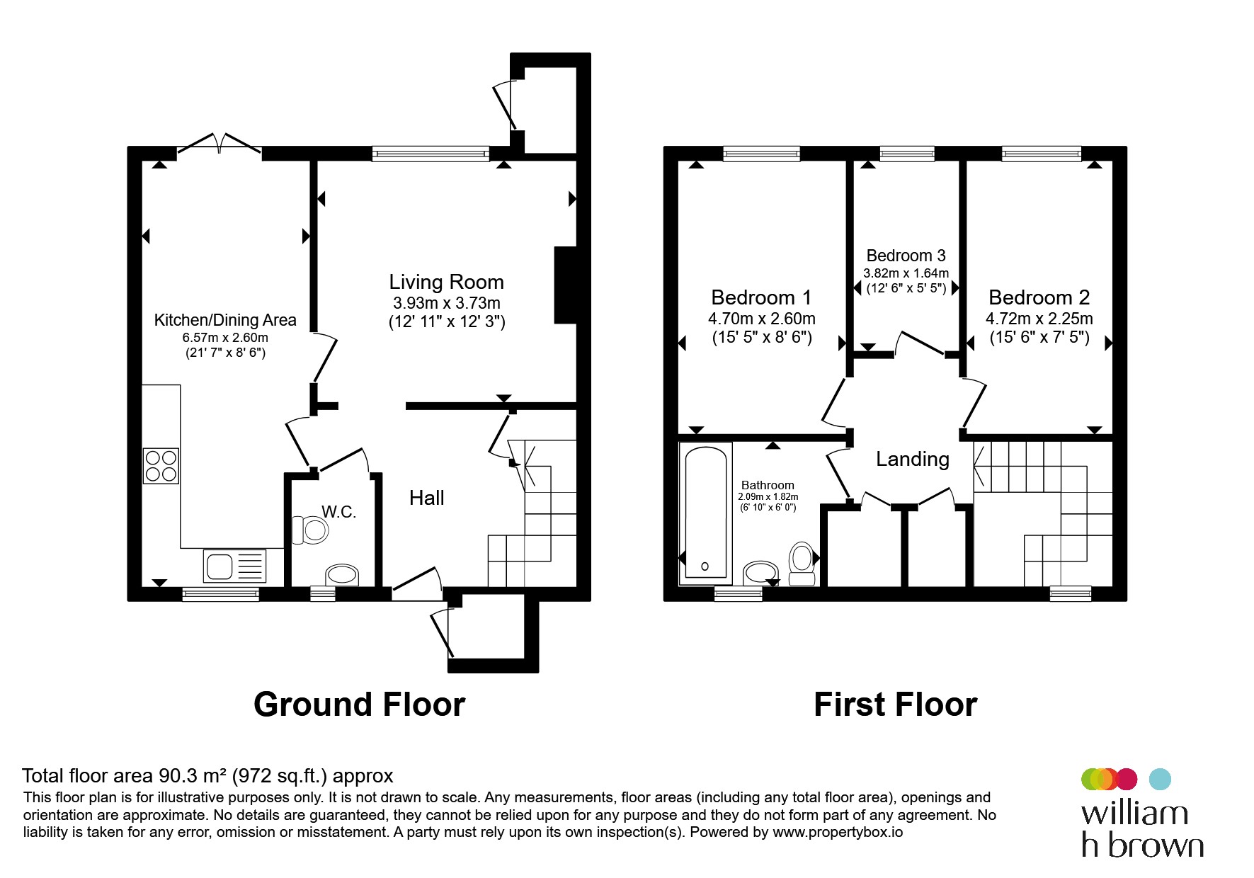 61, Spindle Gardens, Nottingham floorplan