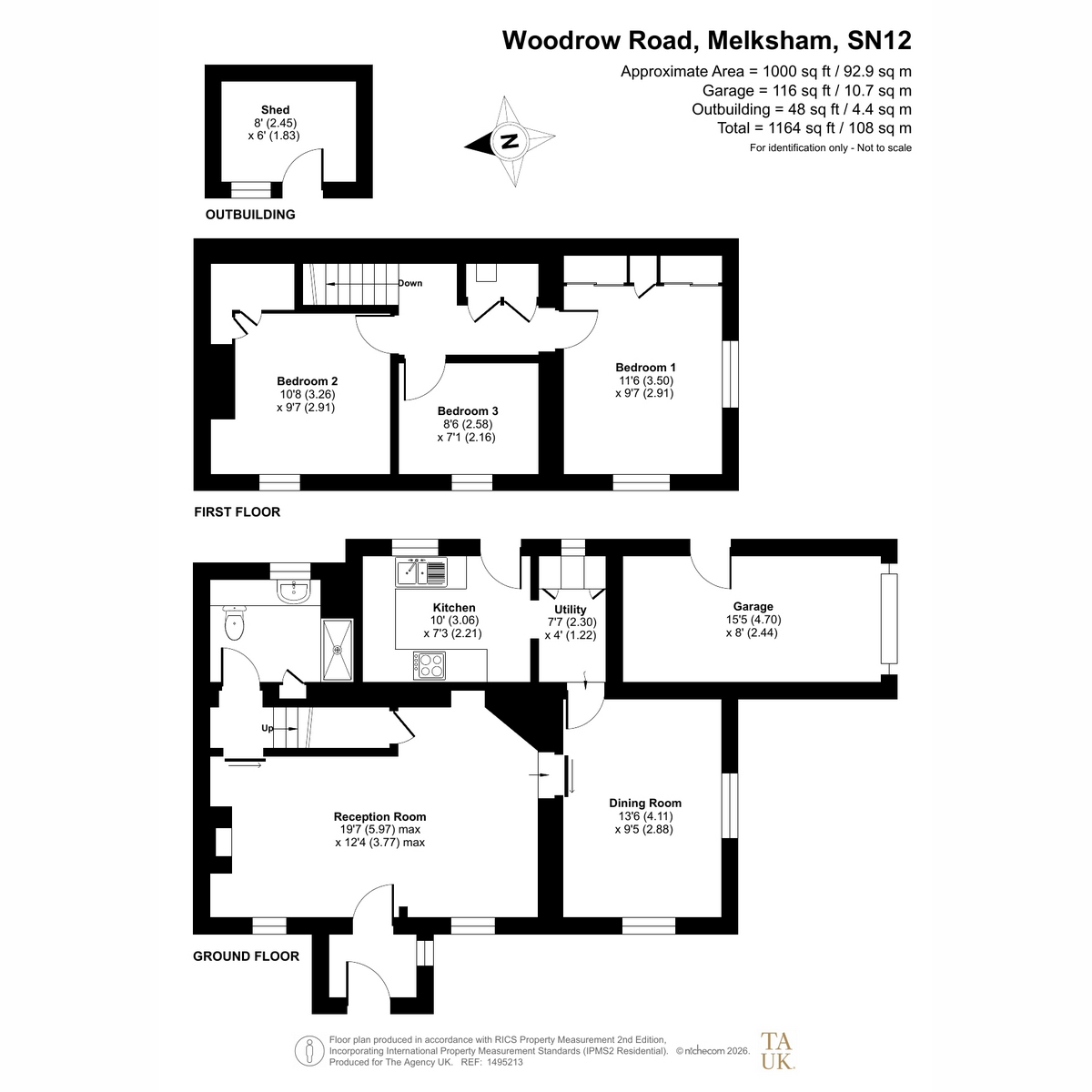 12, Woodrow Road, Melksham floorplan