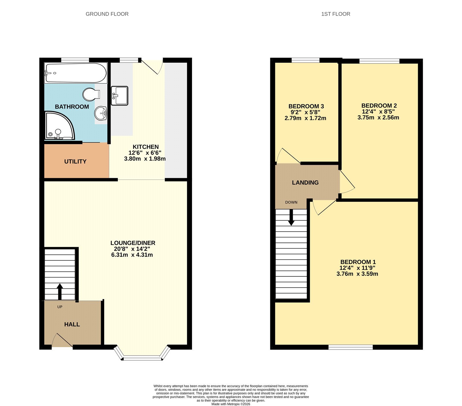 2, Glen Park, Bristol floorplan