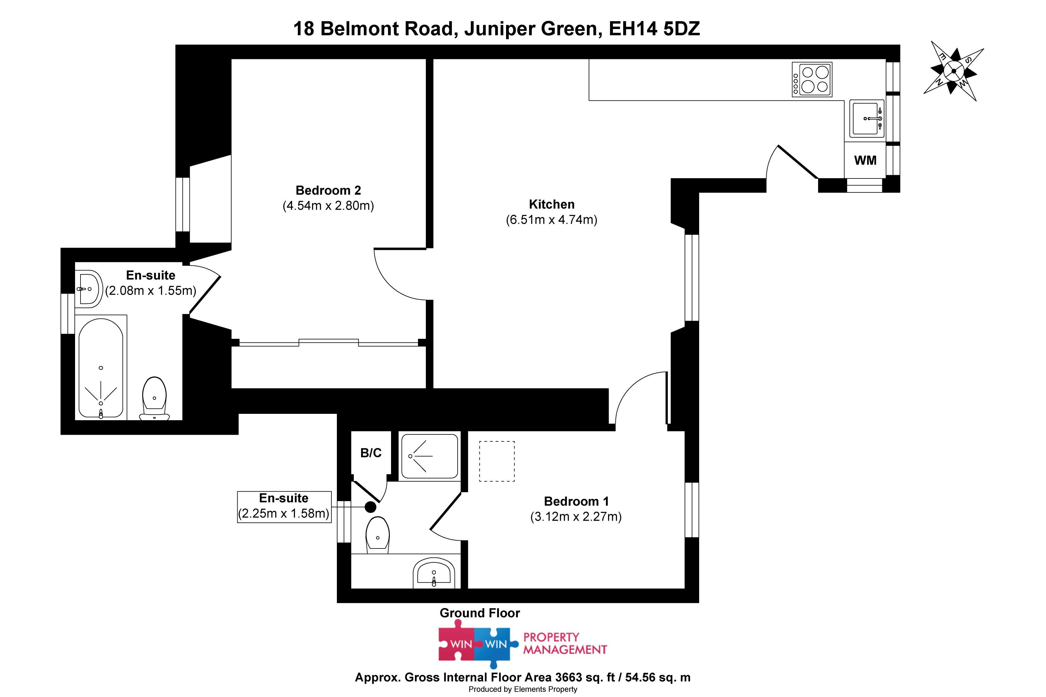 18 Belmont Road, Juniper Green, Edinburgh, EH14 5DY, Edinburgh floorplan