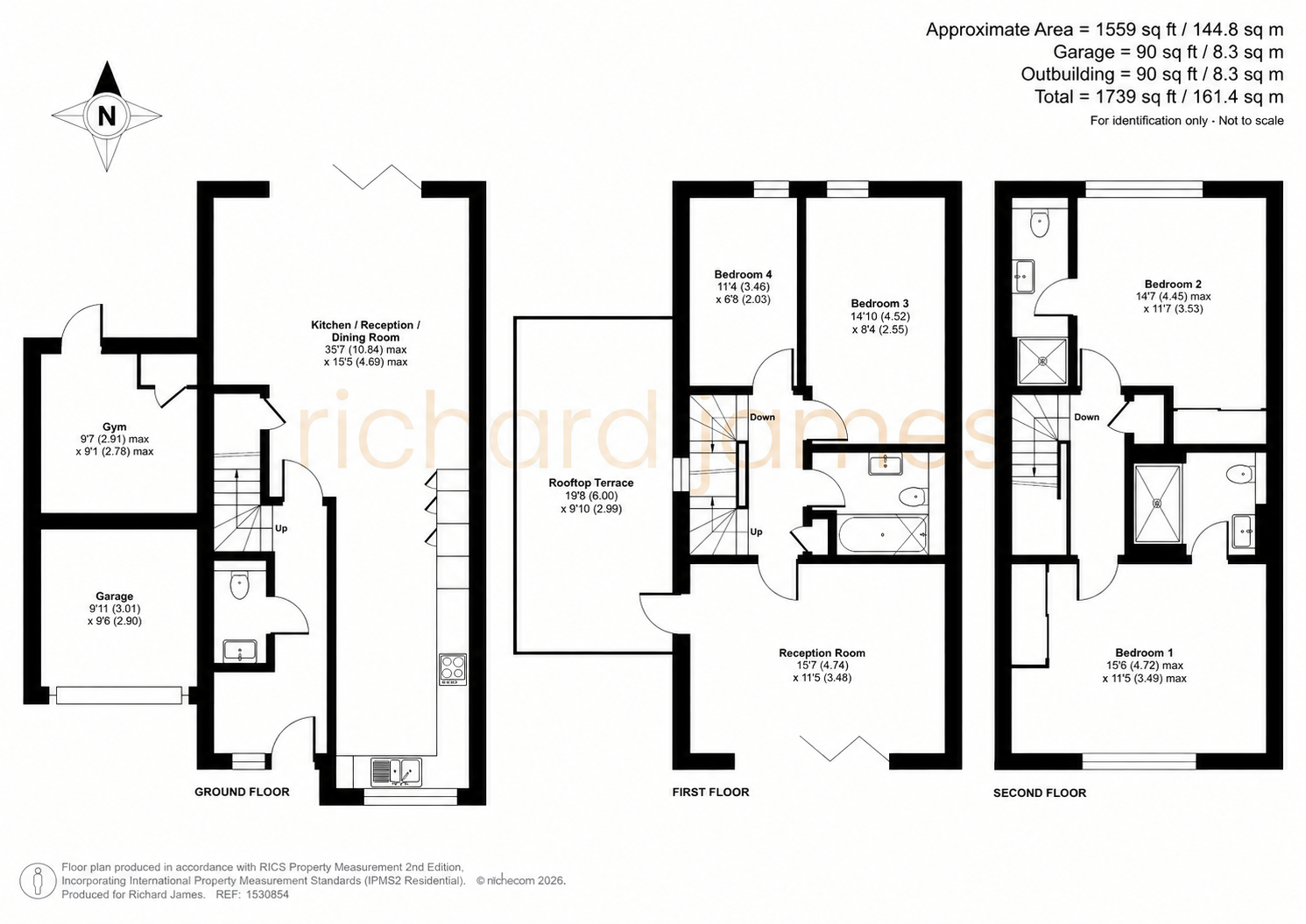 14, Mathews Close, Swindon floorplan