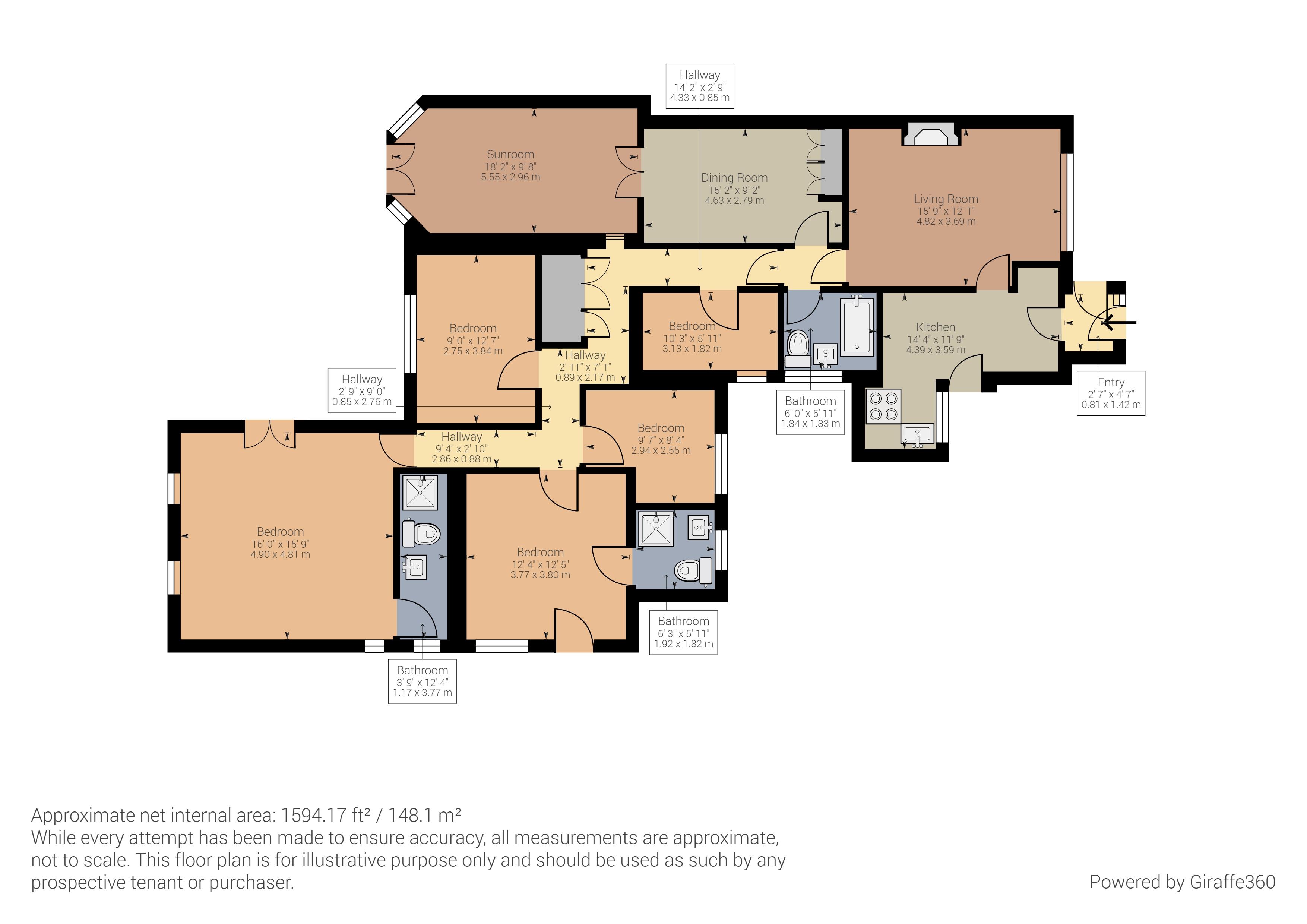 5 bed semidetached bungalow for sale in Byron Close, Enderby