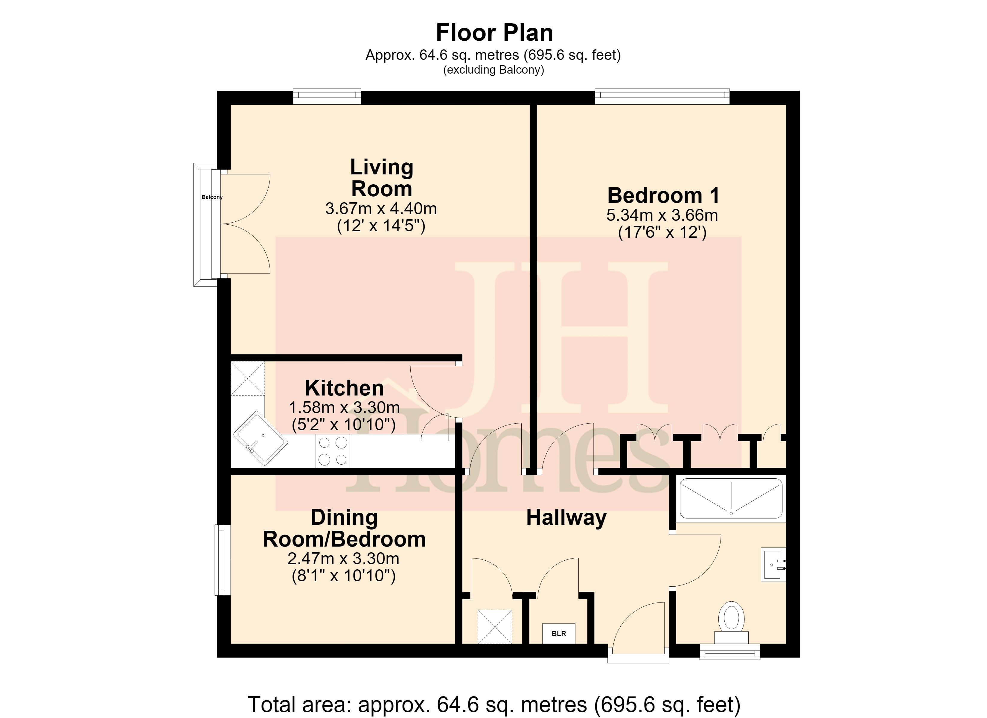 3 Stockbridge Court, Daltongate, Ulverston floorplan