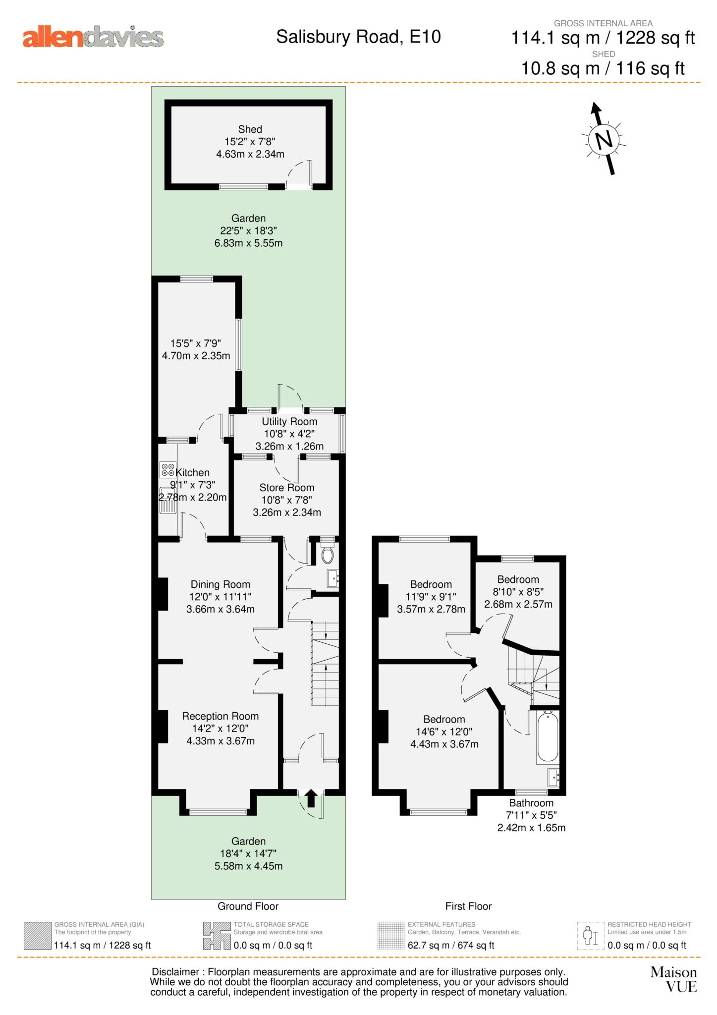 5, Salisbury Road, London floorplan