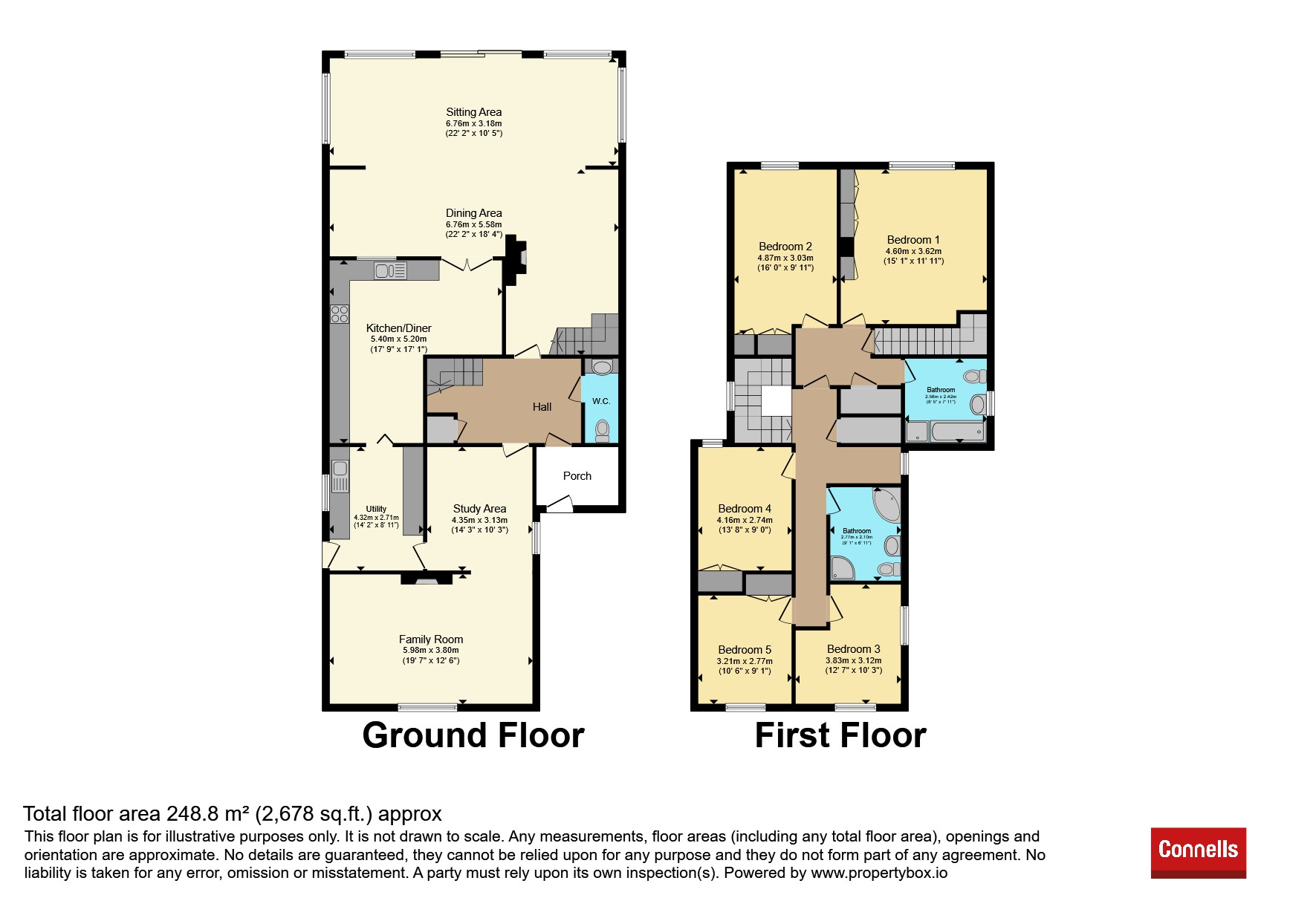 3, Oak Tree Close, Leamington Spa floorplan