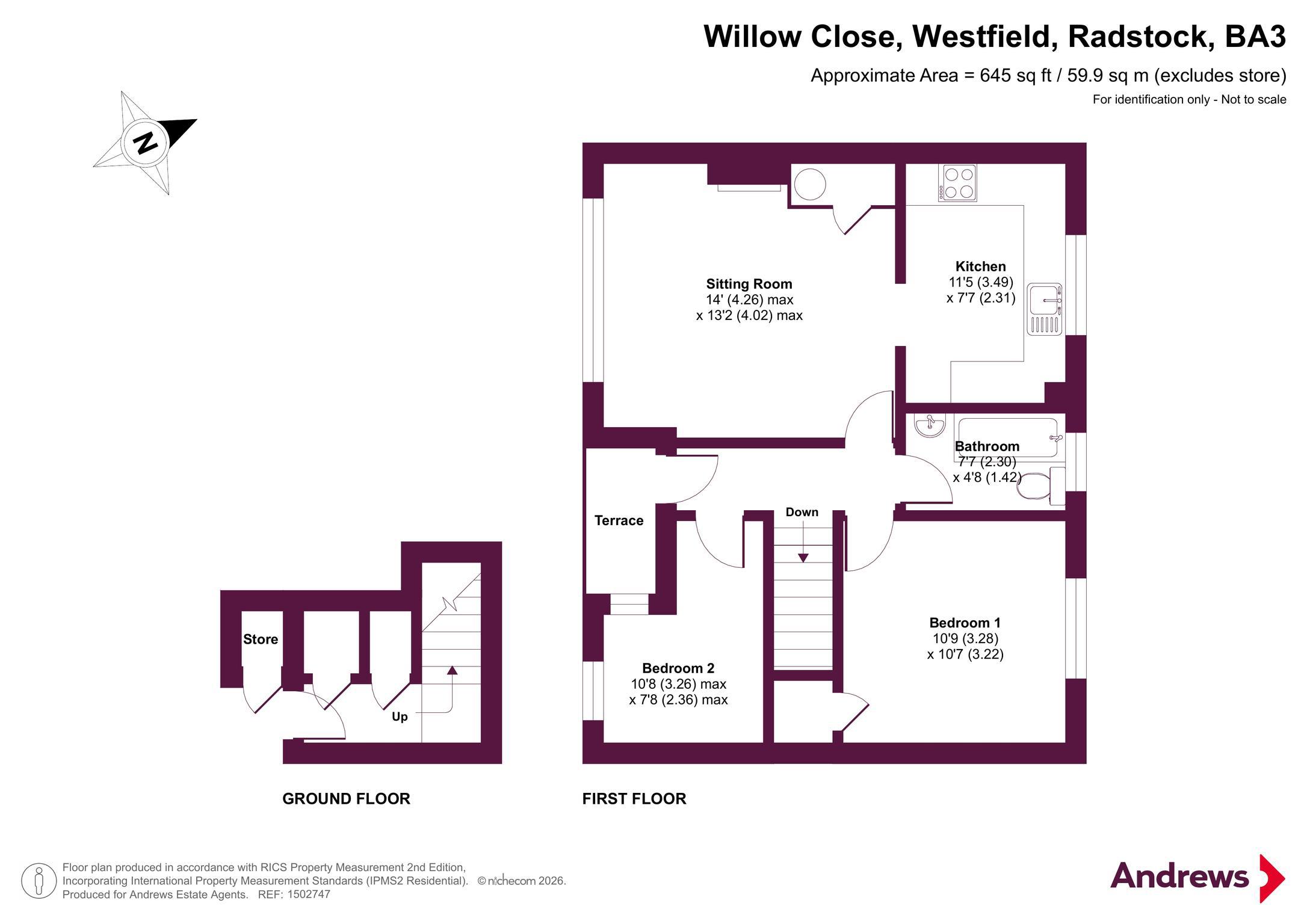 4, Willow Close, Radstock floorplan