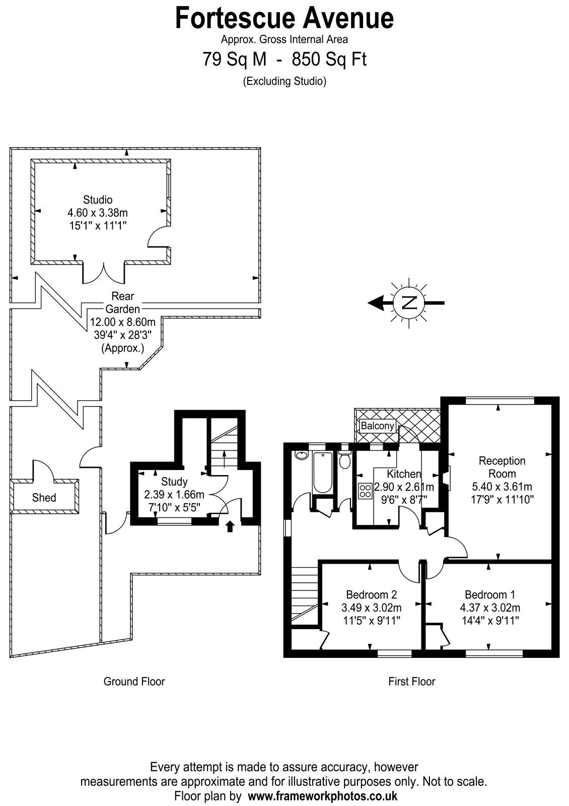 79A, Fortescue Avenue, Twickenham floorplan